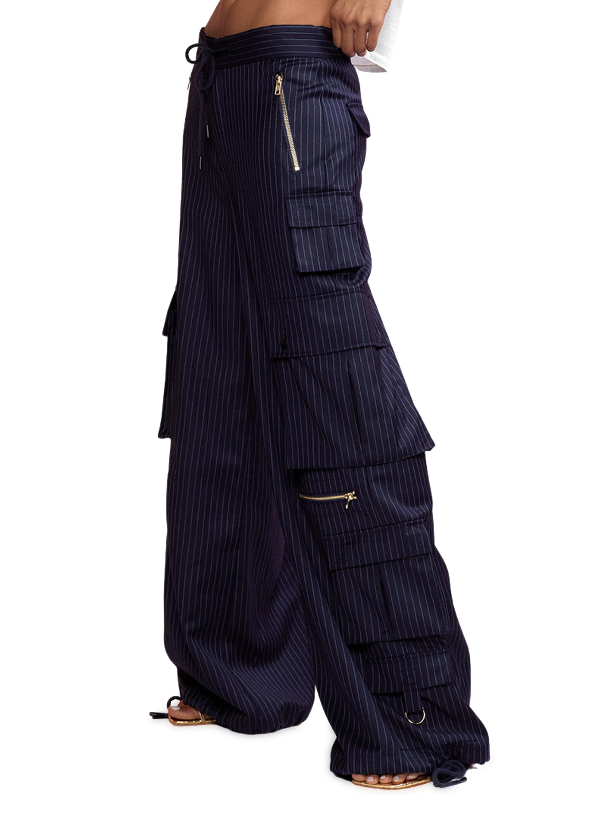 Cynthia Rowley Pinstriped Cargo Pants | Saks Fifth Avenue