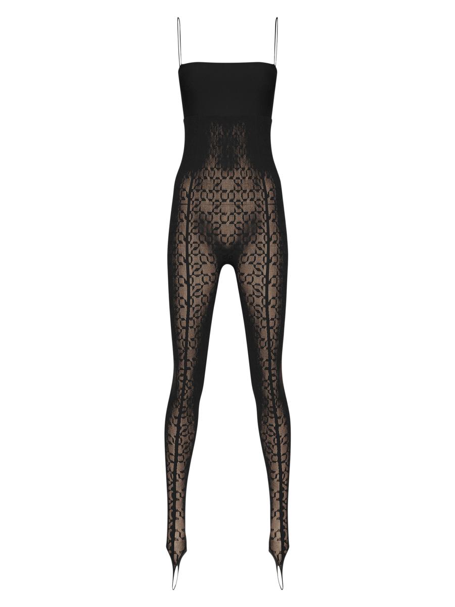 Wolford SIMKHAI x Wolford Semi-Sheer Logo Jumpsuit | Saks