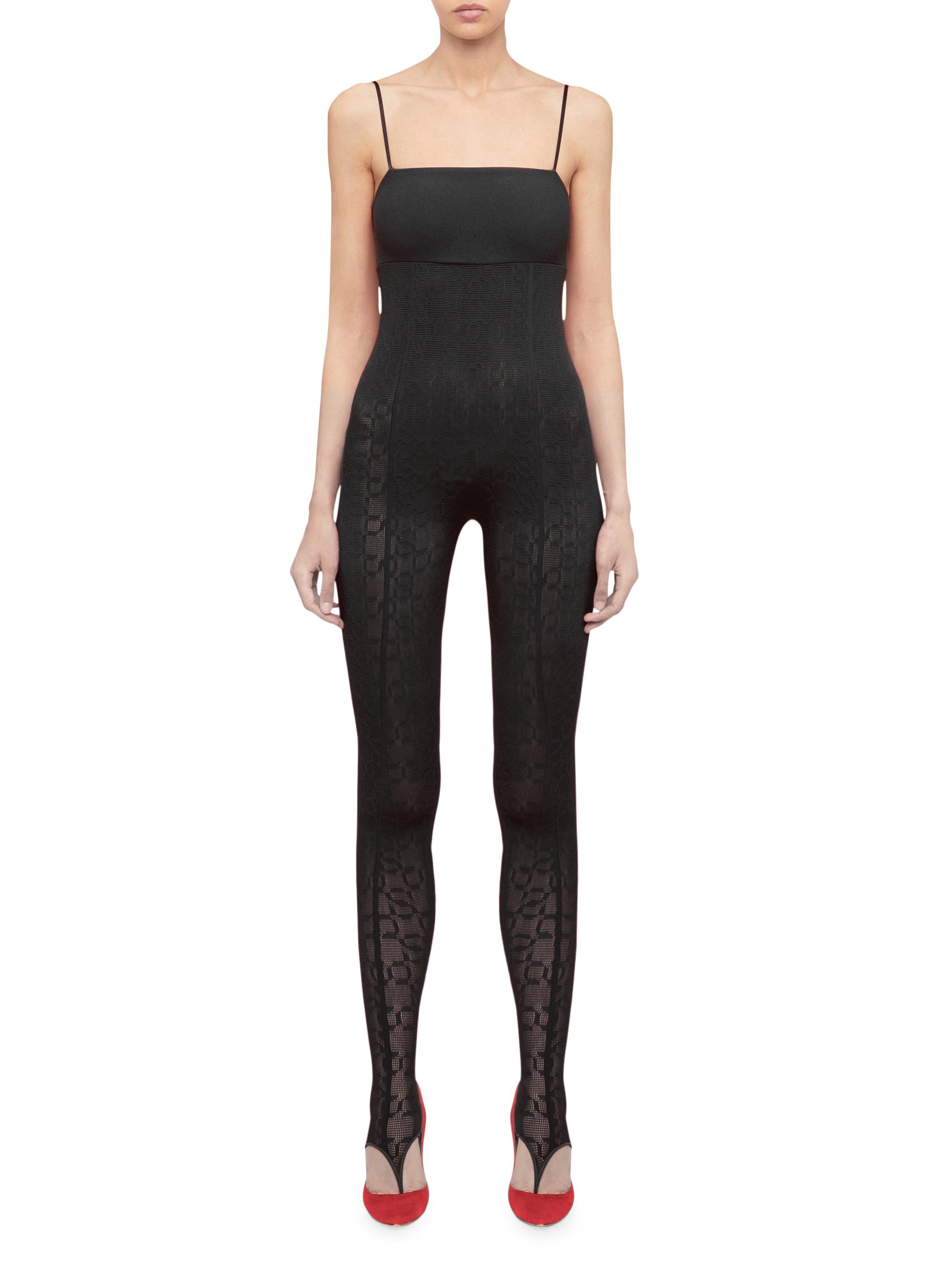 Wolford SIMKHAI x Wolford Semi-Sheer Logo Jumpsuit | Saks