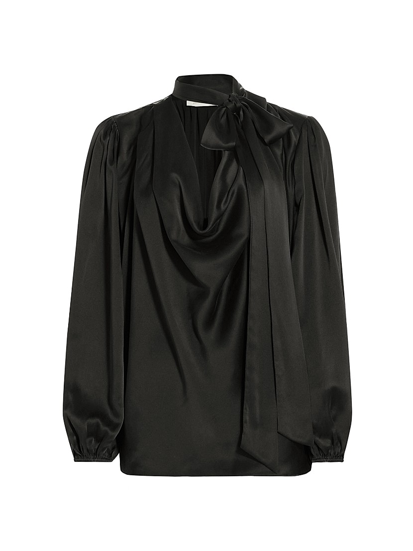 Shop Zimmermann Silk Billow-Sleeve Blouse | Saks Fifth Avenue Shop Zimmermann Silk Billow-Sleeve Blouse | Saks Fifth Avenue