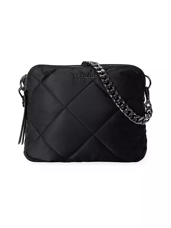MZ Wallace Black Quilted Bowery Crossbody