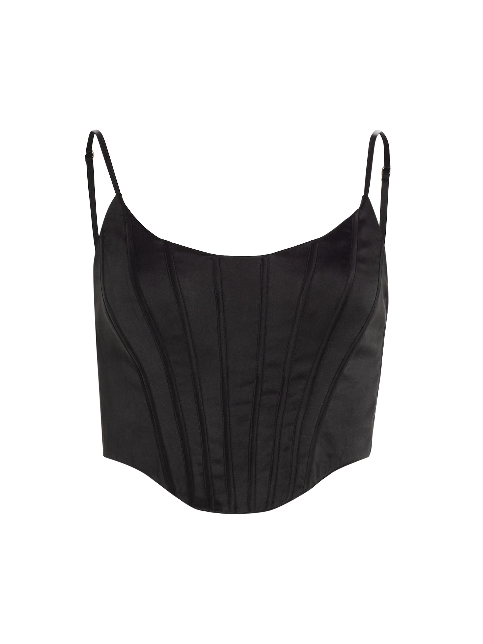 Zimmermann Women's Silk Corset Top - Black