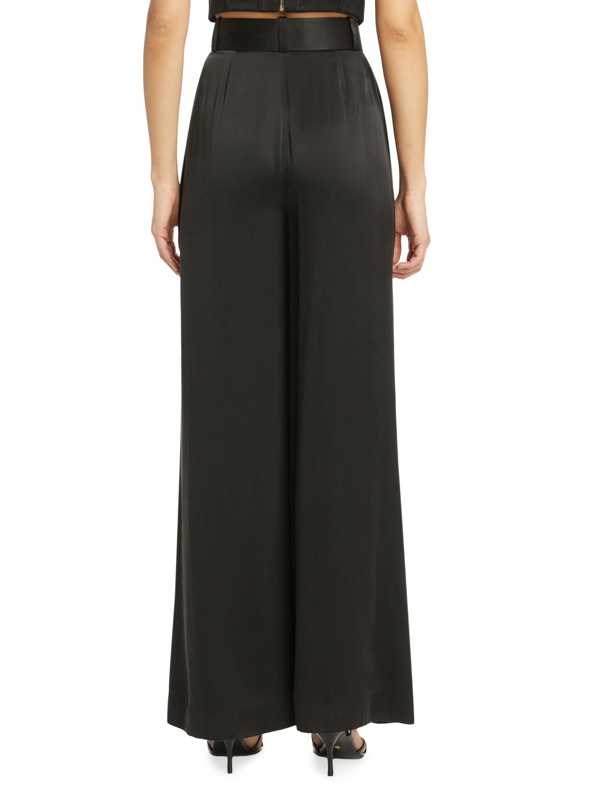 ♡*♡様 即完売　サイドベルトサテン Wide-pantsQua Zimmermann Belted Pleated Wide-Leg Silk Pants | Saks Fifth Avenue