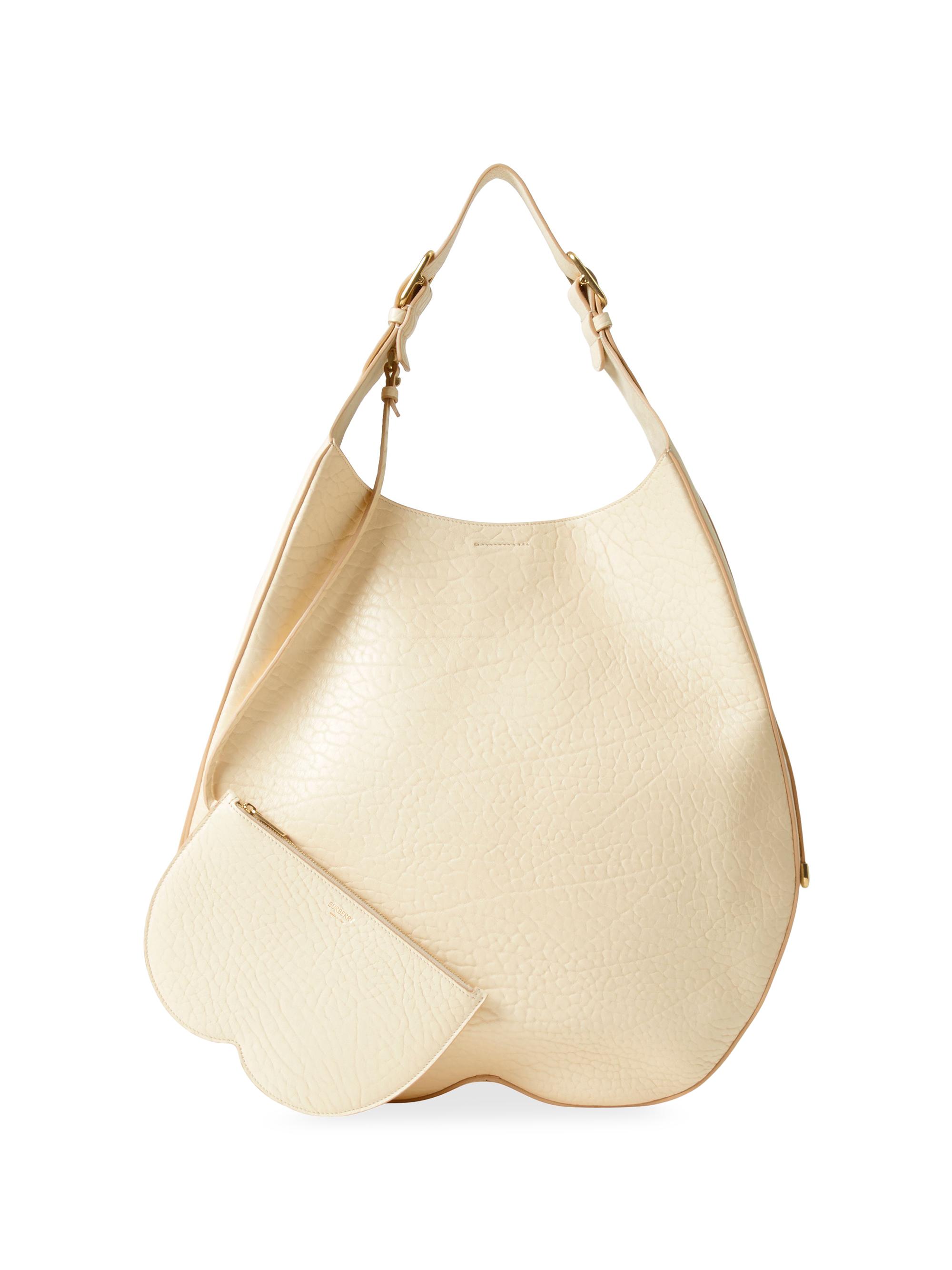 Burberry Extra Large Chess Leather Shoulder Bag | Saks Fifth Avenue