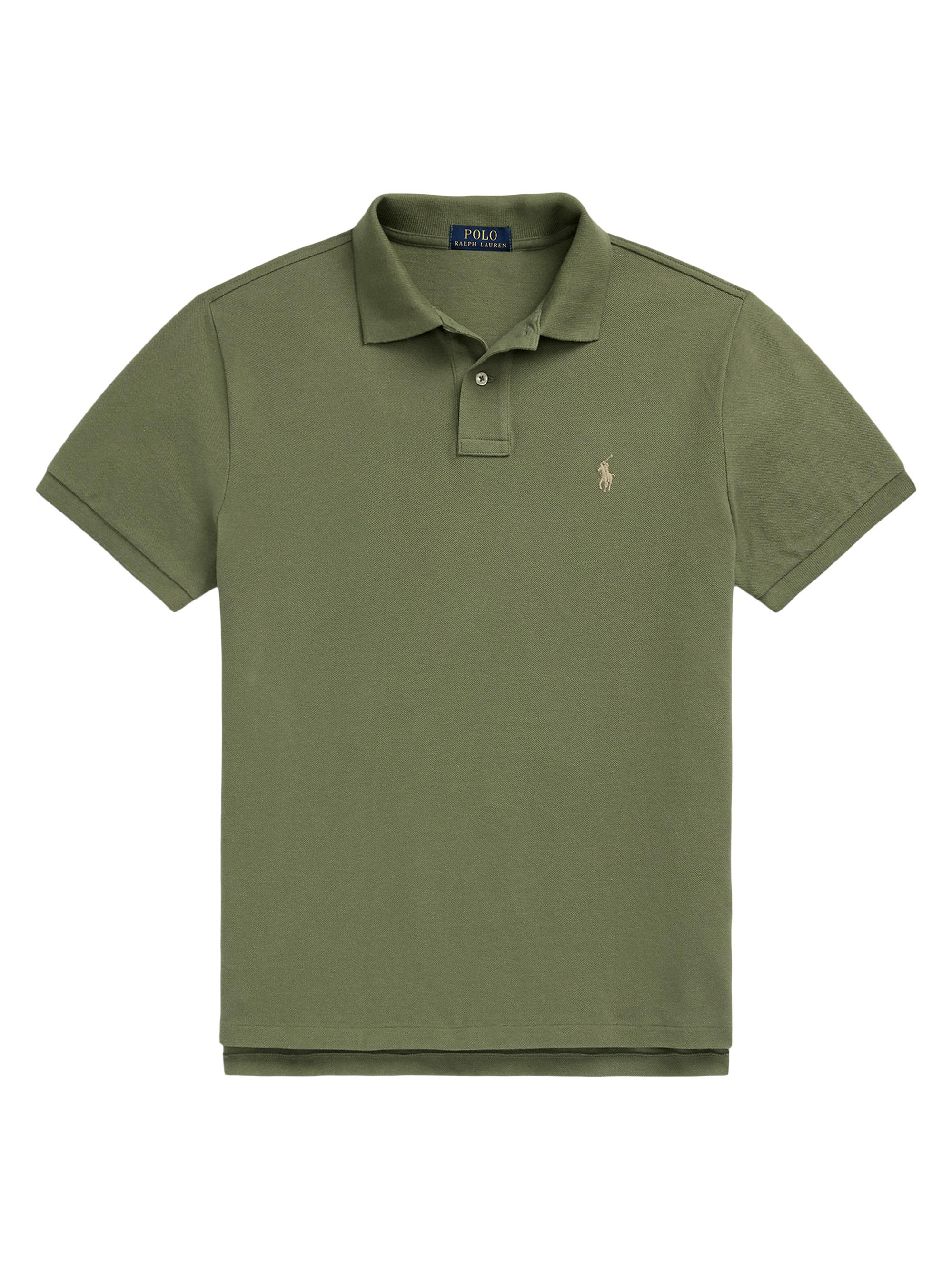 Polo Ralph Lauren Men's Basic Custom Slim-Fit Mesh Polo Shirt - Garden Trail