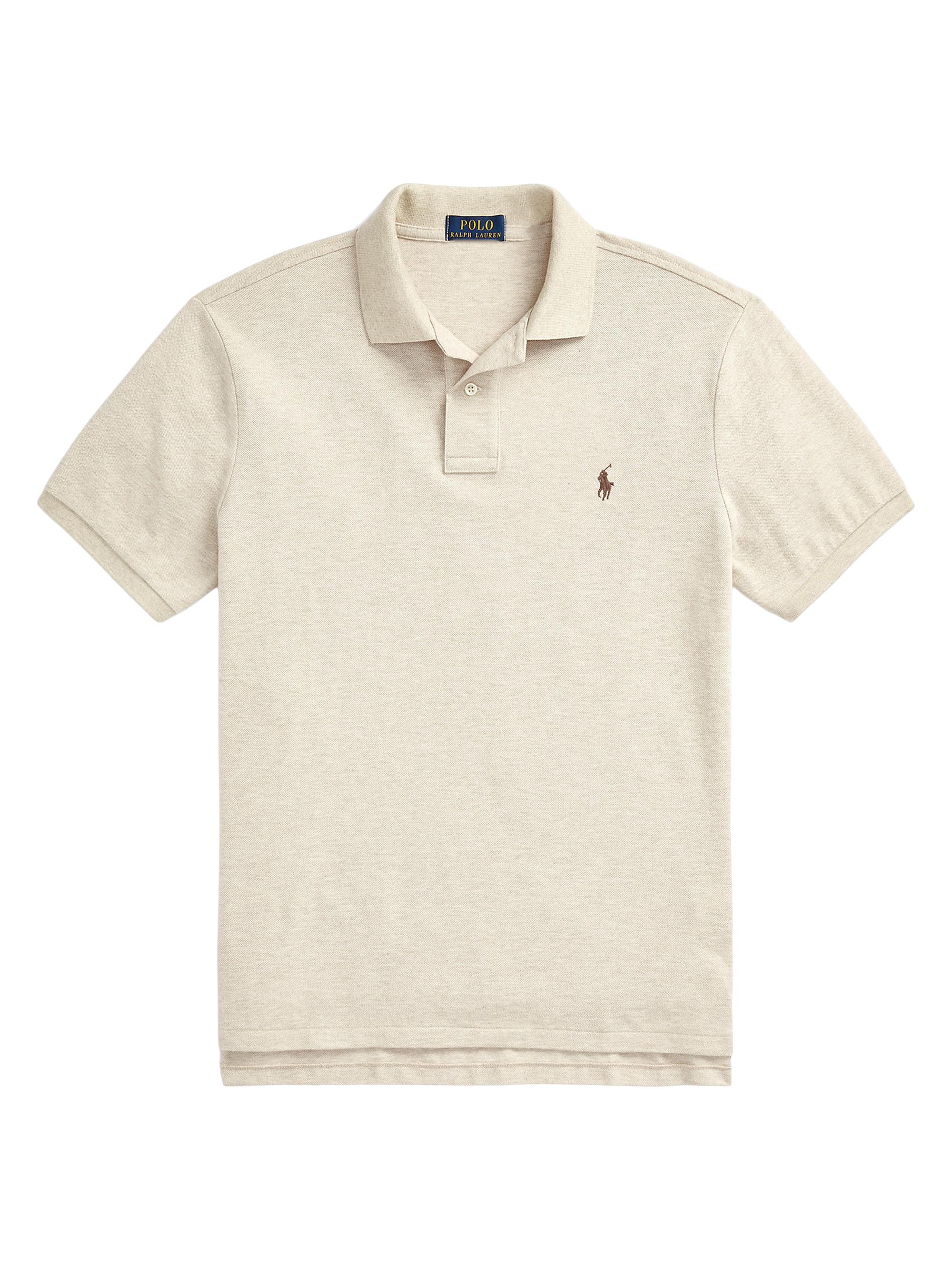 Polo Ralph Lauren Men's Basic Mesh Polo Shirt - Dune Heather