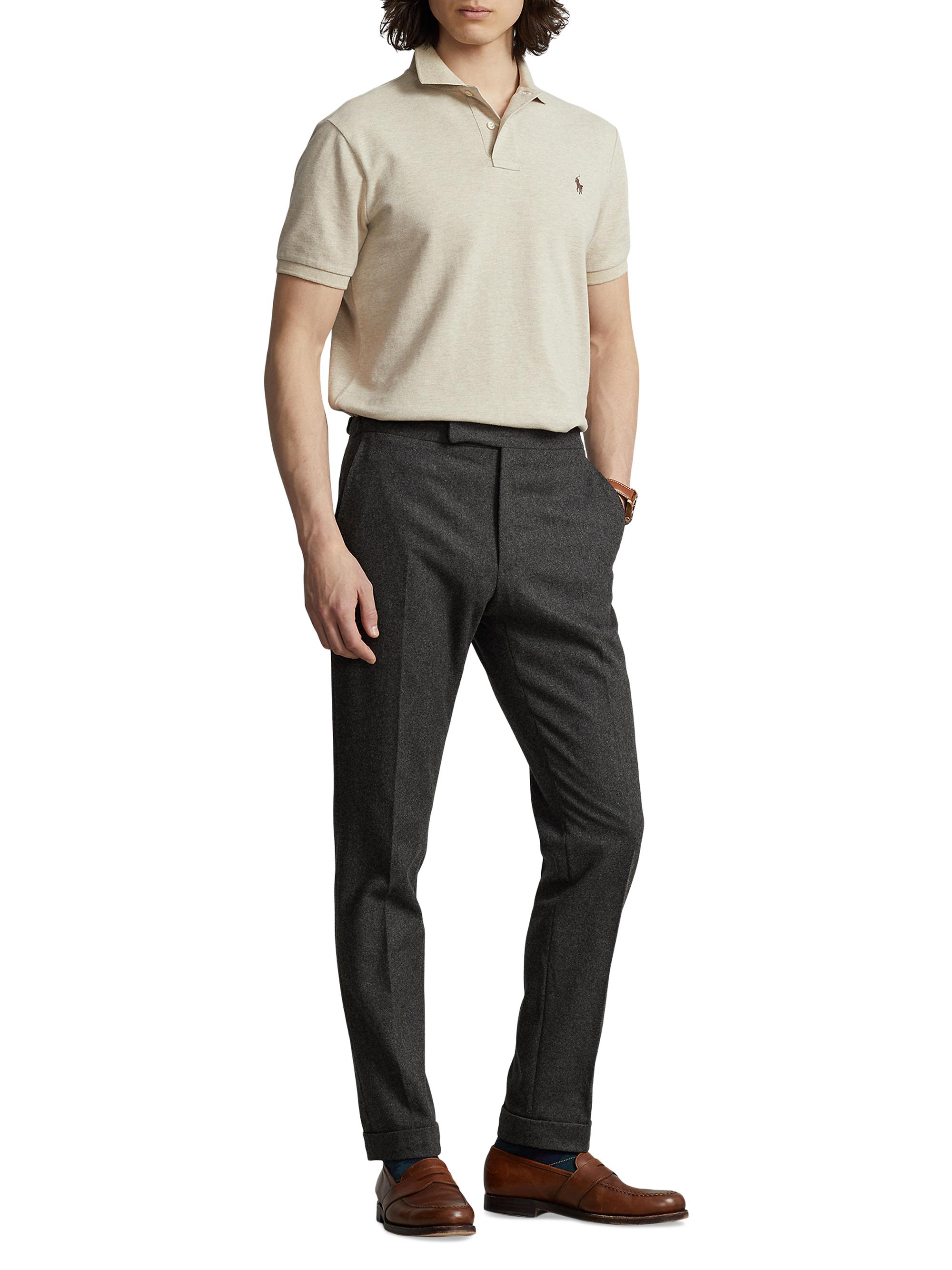 Polo Ralph Lauren Men's Basic Mesh Polo Shirt - Dune Heather | Thumbnail 2