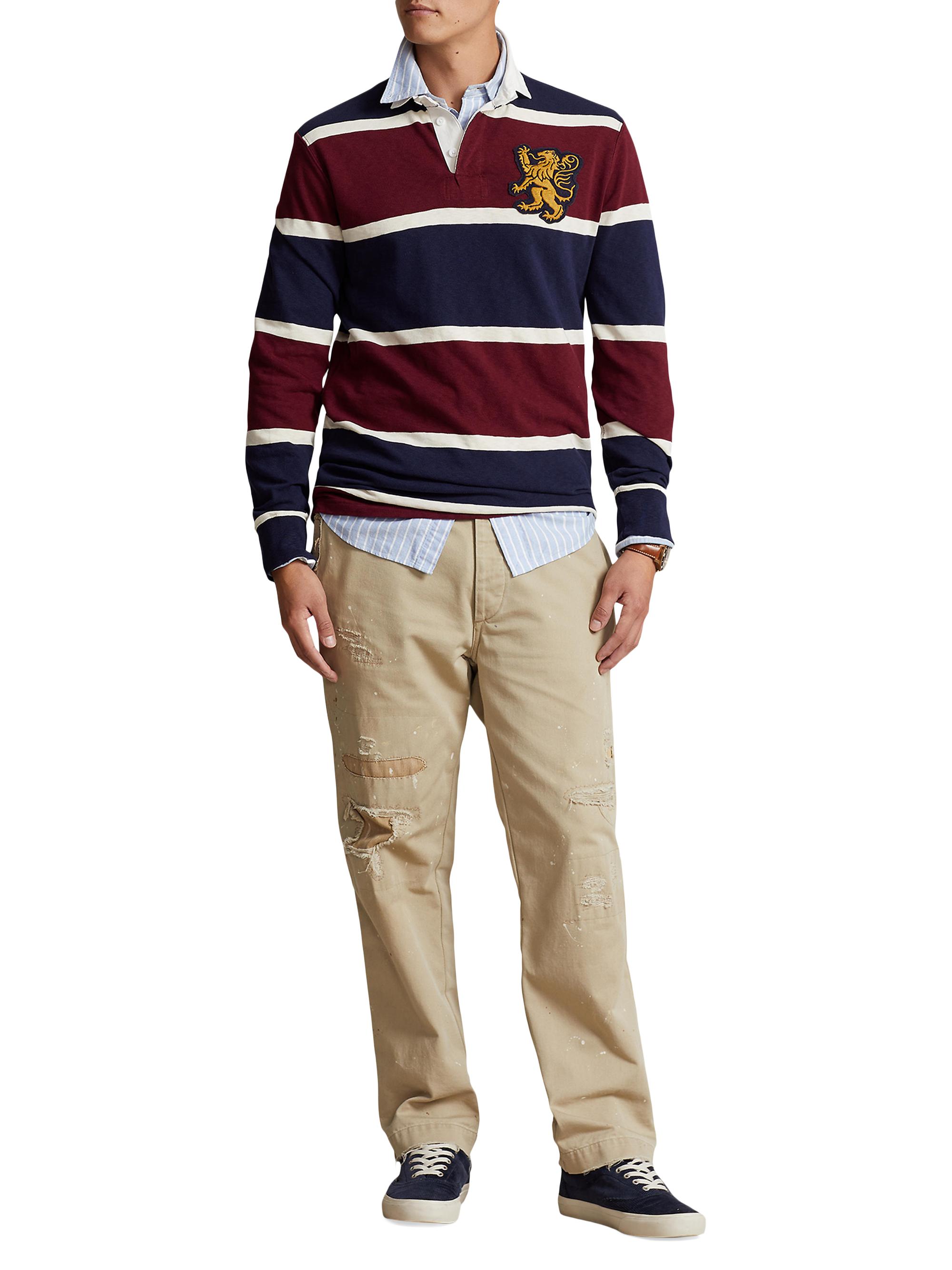 ウェア POLO Ralph Lauren ruggy shirt Polo Ralph Lauren Rugby Polo Shirt in Khaki | SVD USA