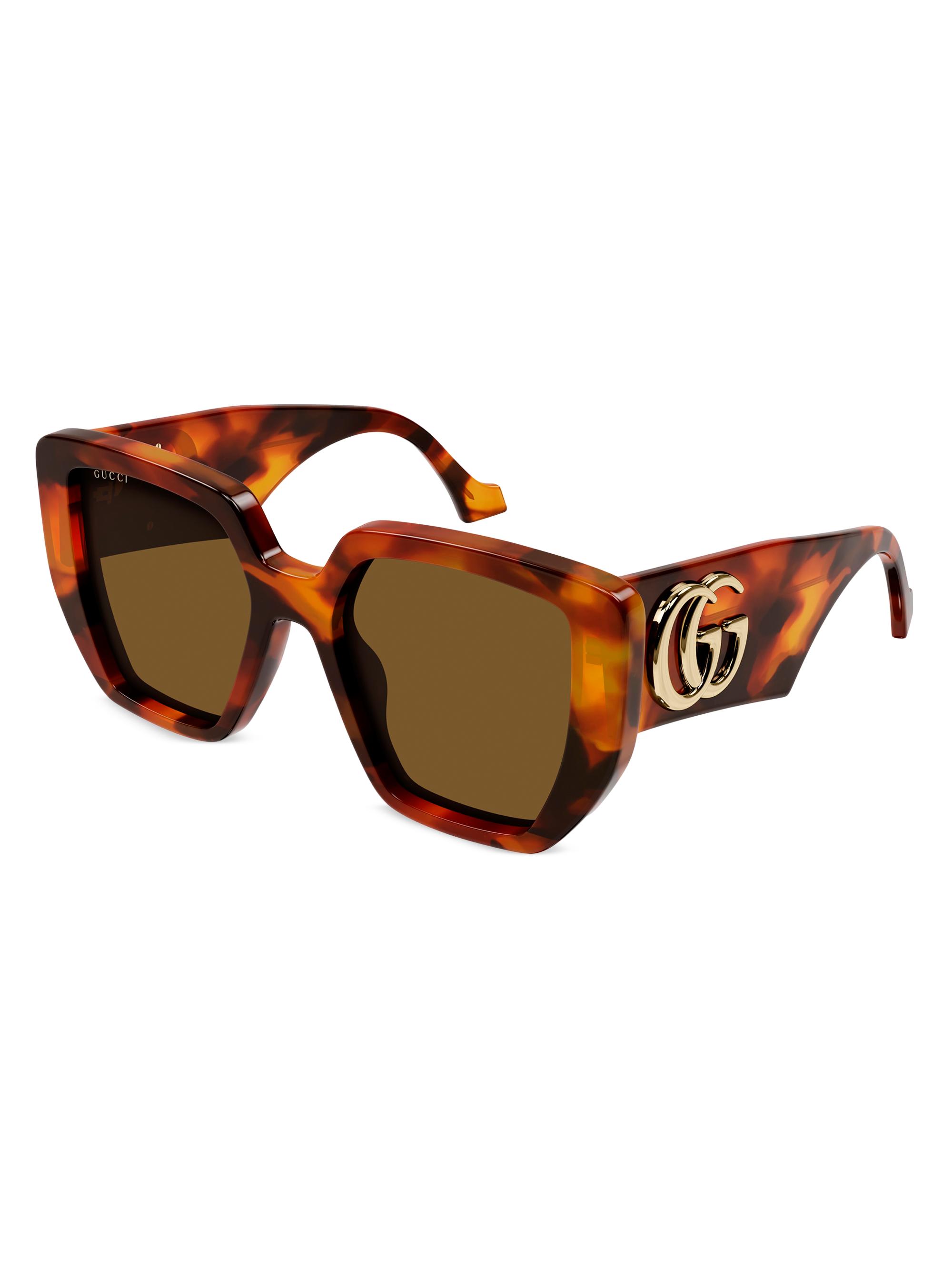 Gucci Women's  Generation 54MM Square Sunglasses - Havana