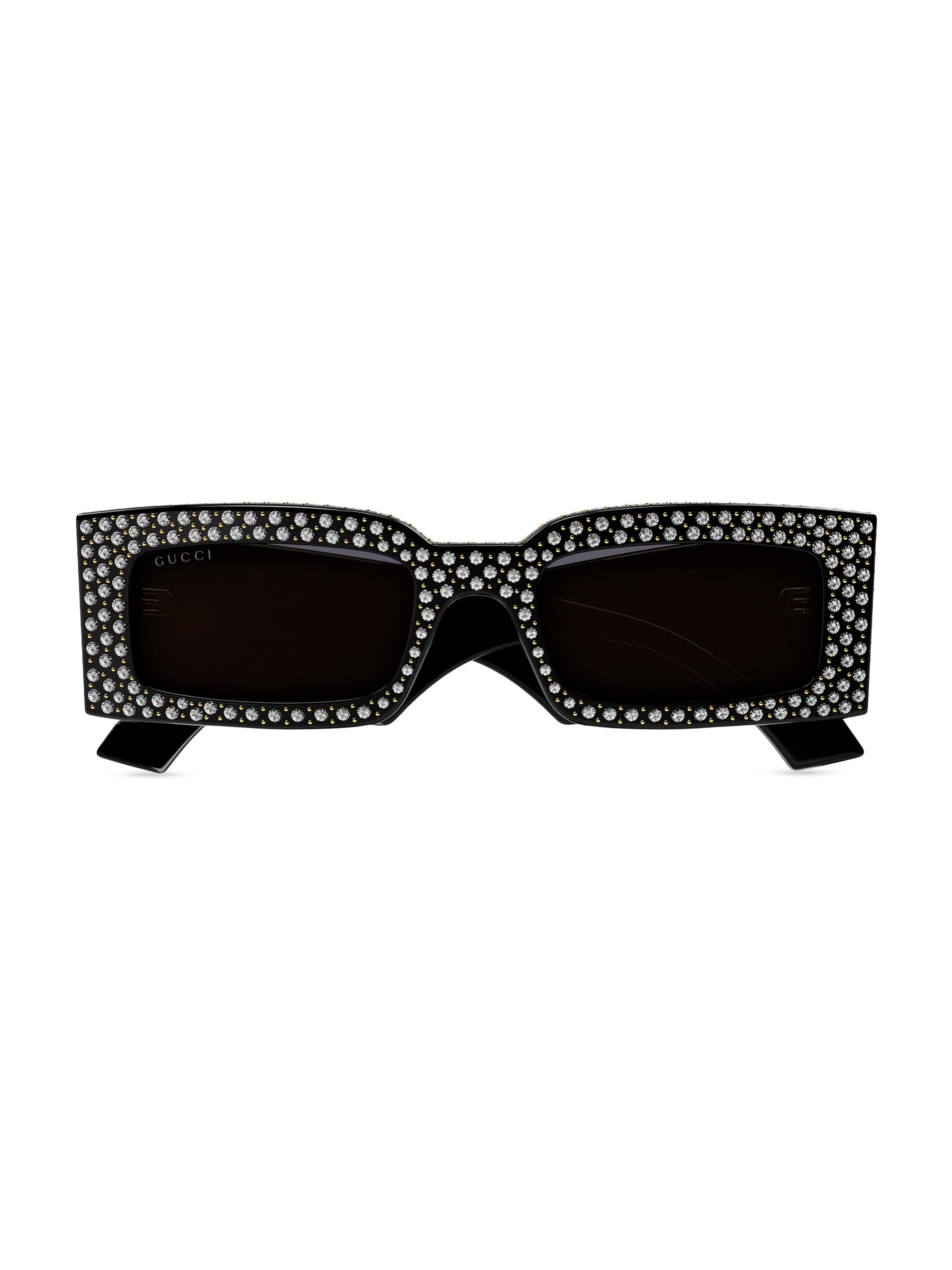 Gucci Women's  Generation 53MM Rectangular Sunglasses - Black