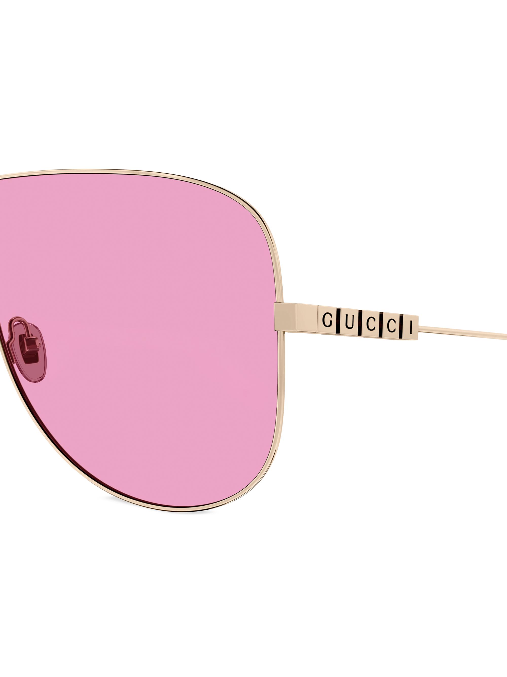 Gucci Lettering 99MM Mask Sunglasses | Saks Fifth Avenue