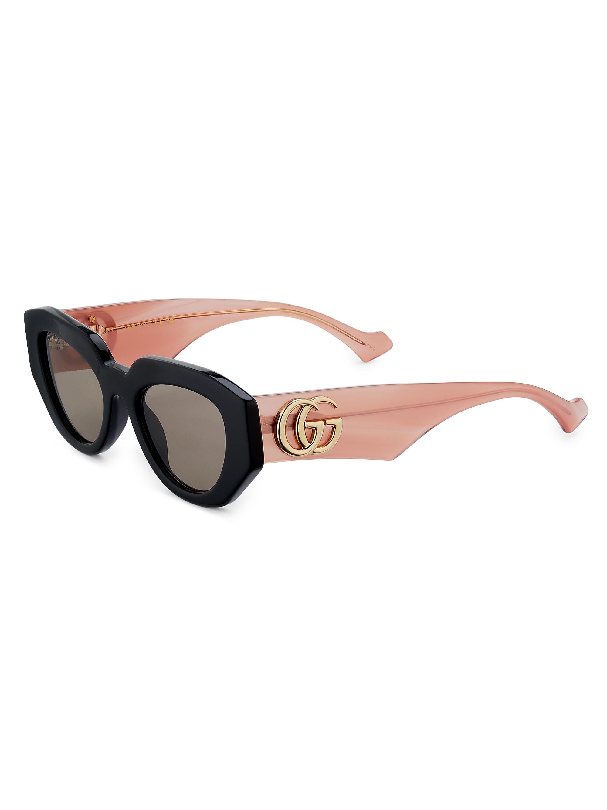 Gucci Sunset Boulevard 51MM Geometric Sunglasses | Saks Fifth Avenue