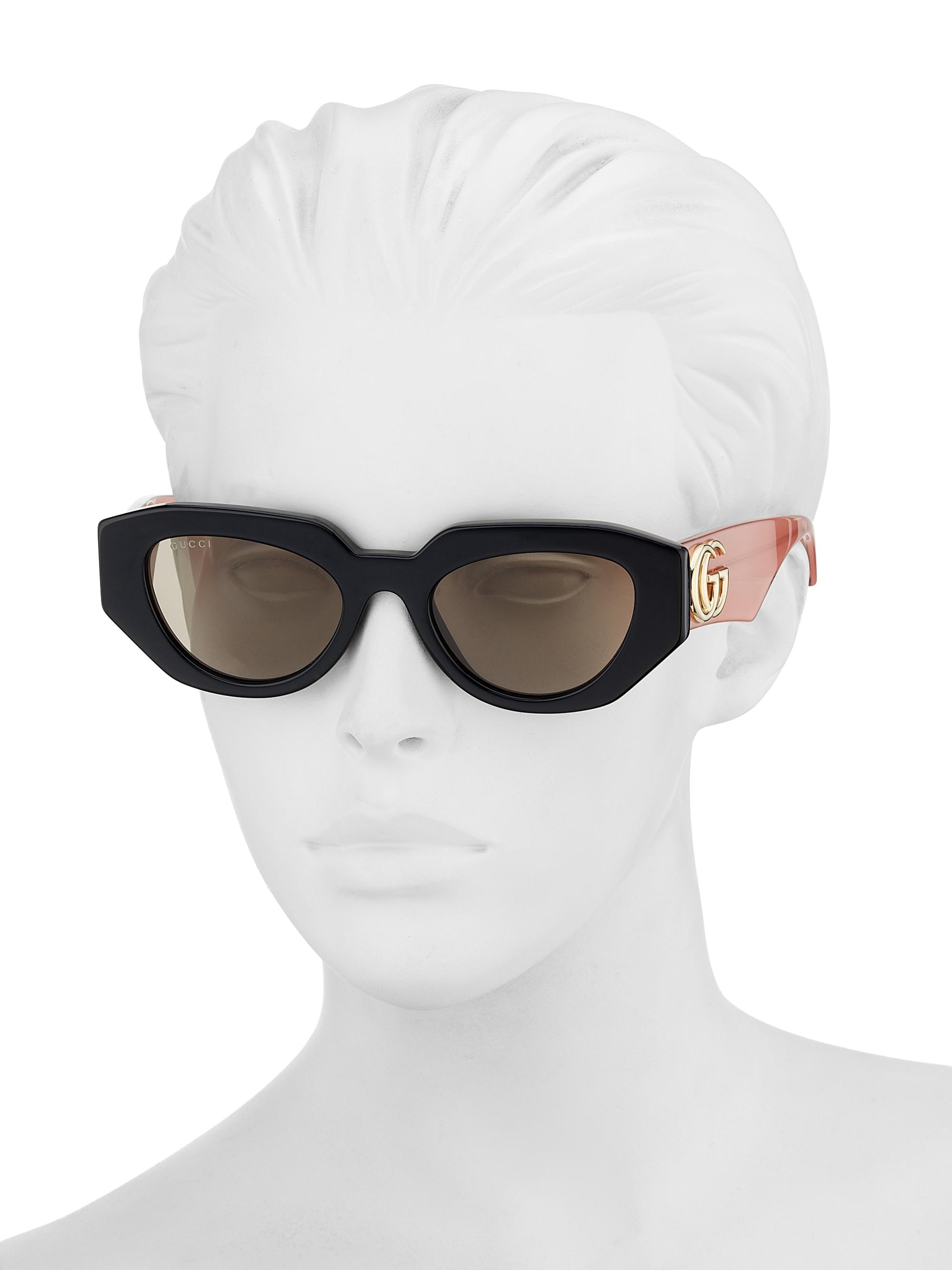 Gucci Gucci Generation 51MM Geometric Sunglasses | Saks Fifth Avenue