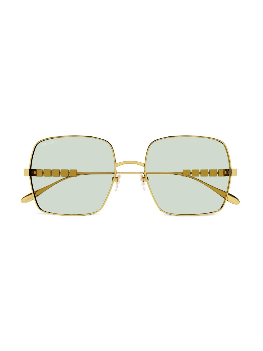 Gucci Lettering 57MM Square Sunglasses | Saks Fifth Avenue