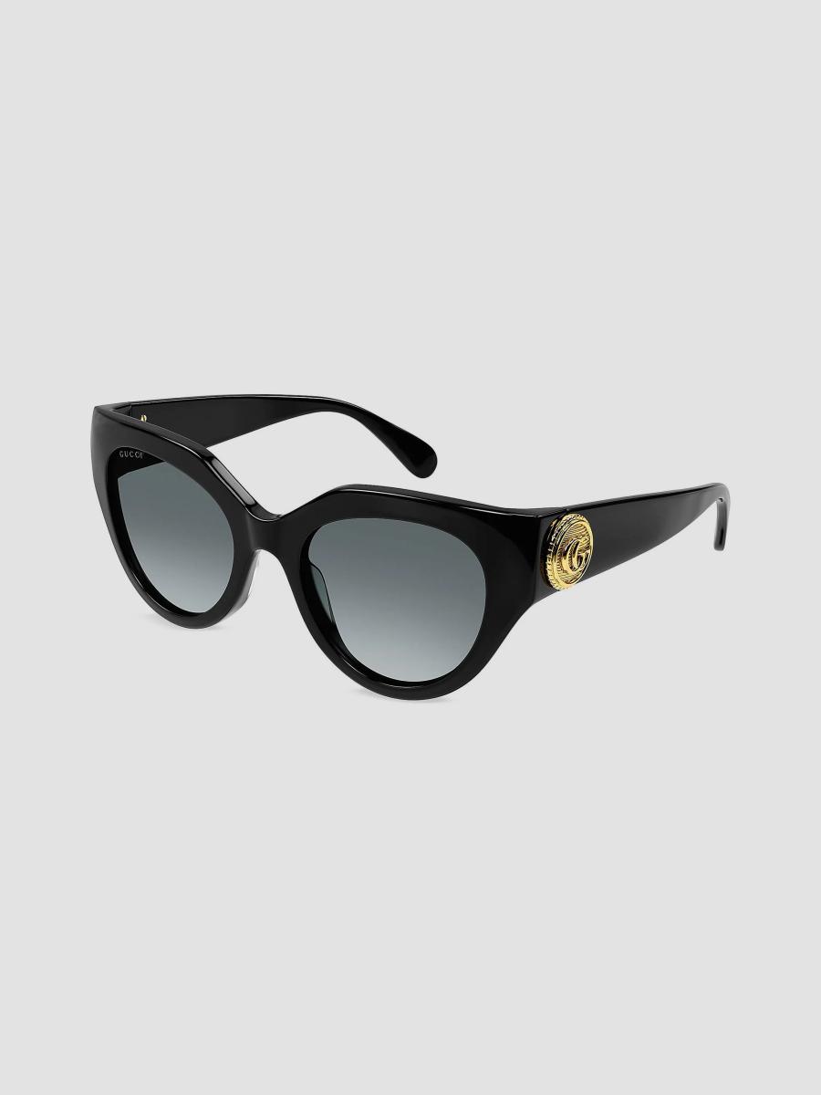 Gucci Le Bouton 52mm Cat-Eye Sunglasses Black GG Logo Hardware New Gucci Le Bouton 52MM Cat-Eye Sunglasses | Saks Fifth Avenue main image 2