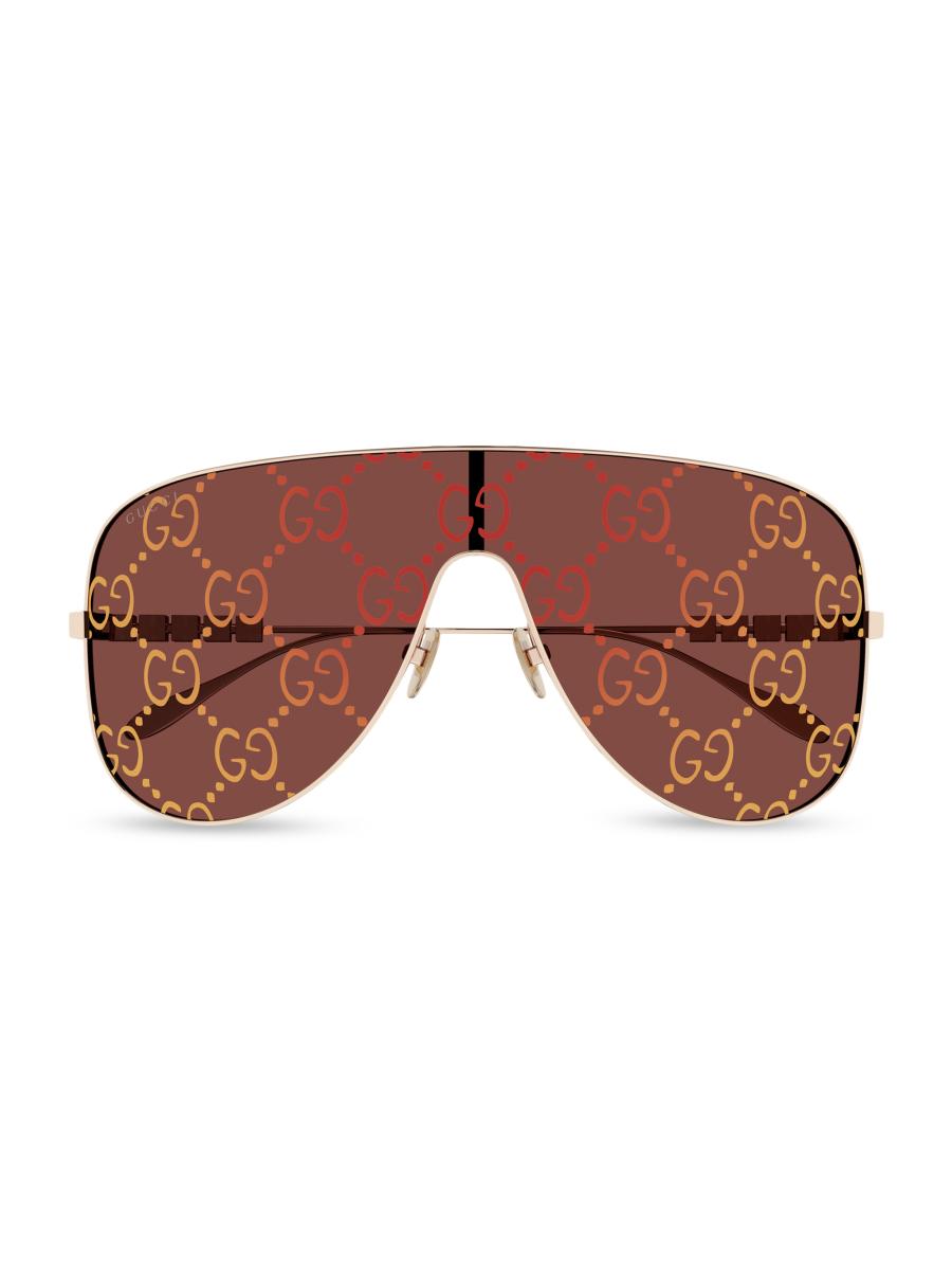 Milano mask sunglasses∴ Gucci Lettering 99MM Mask Sunglasses | Saks Fifth Avenue