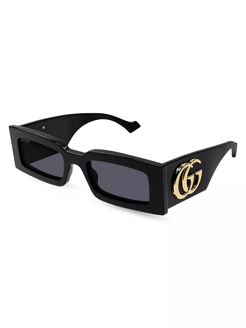 Shop Gucci Gucci Generation 53MM Rectangular Sunglasses
