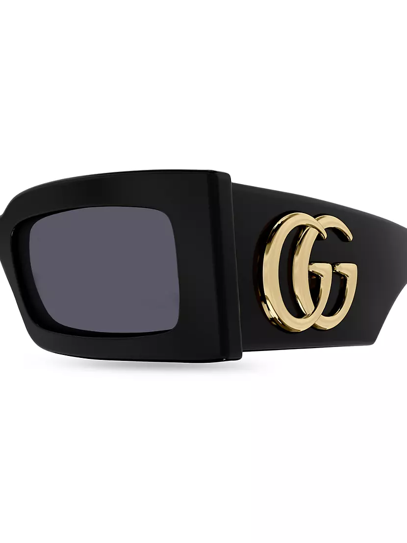 Shop Gucci Gucci Generation 53MM Rectangular Sunglasses