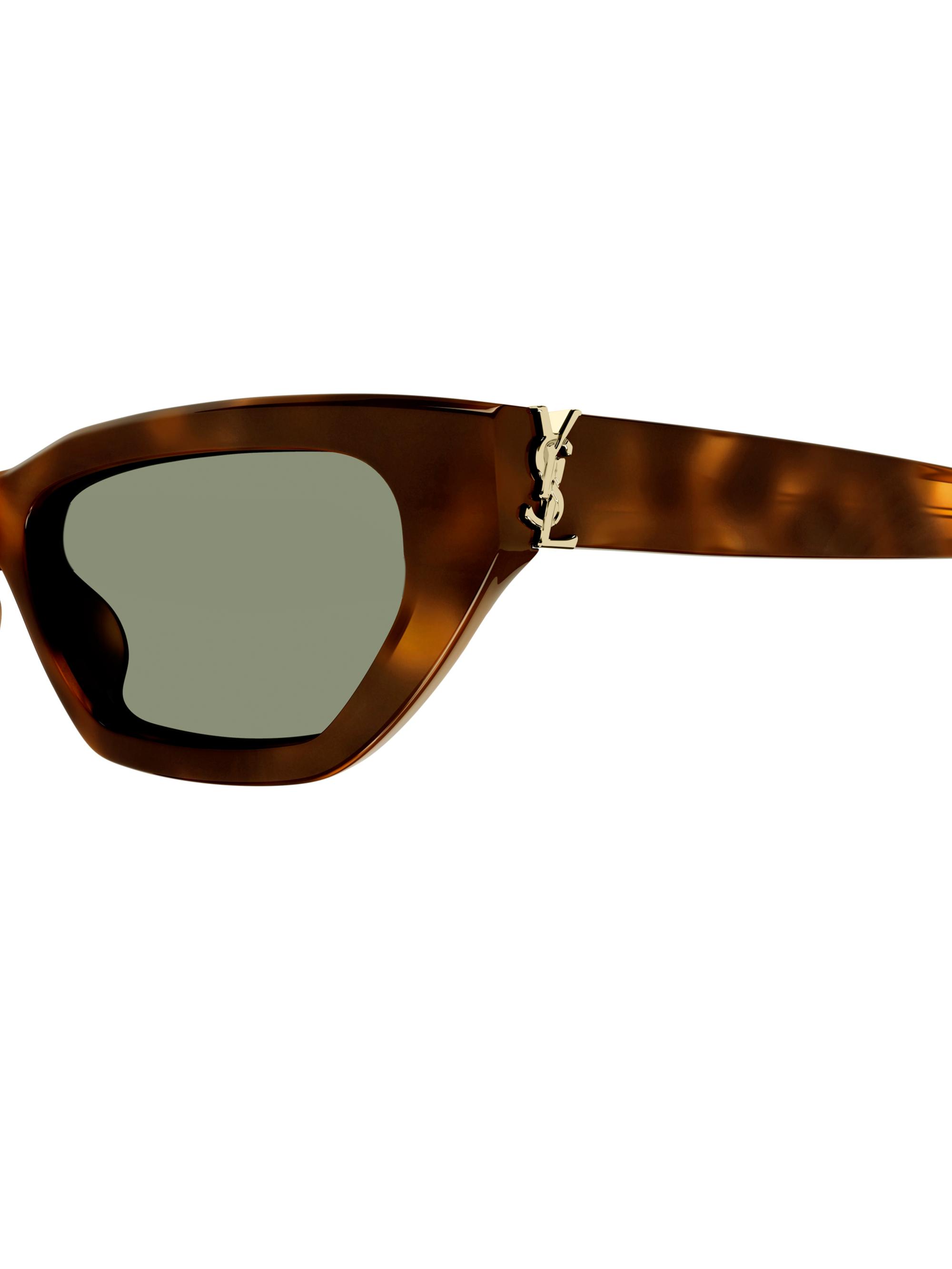 Shop Saint Laurent Monogram Hinge SL M126 54MM Geometric 