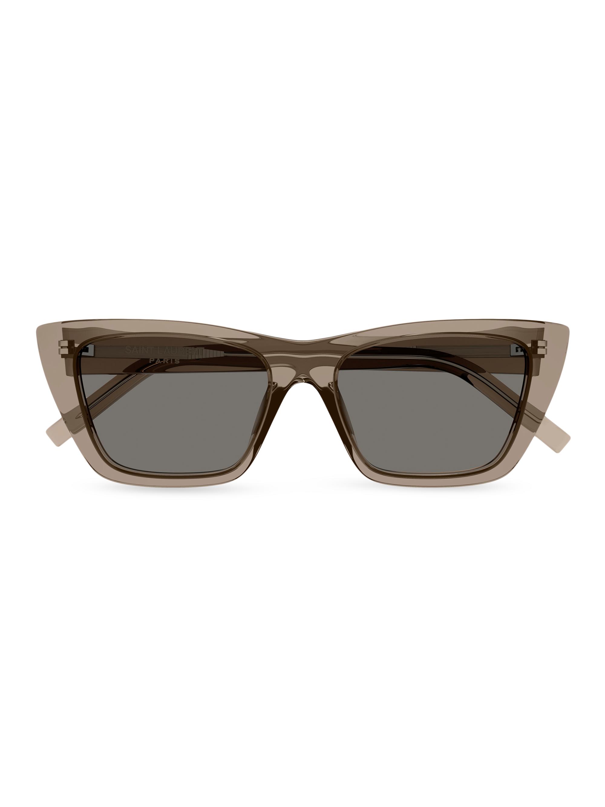Saint Laurent Women's Feminine Fashion Icons Mica Cat-Eye Sunglasses - Brown