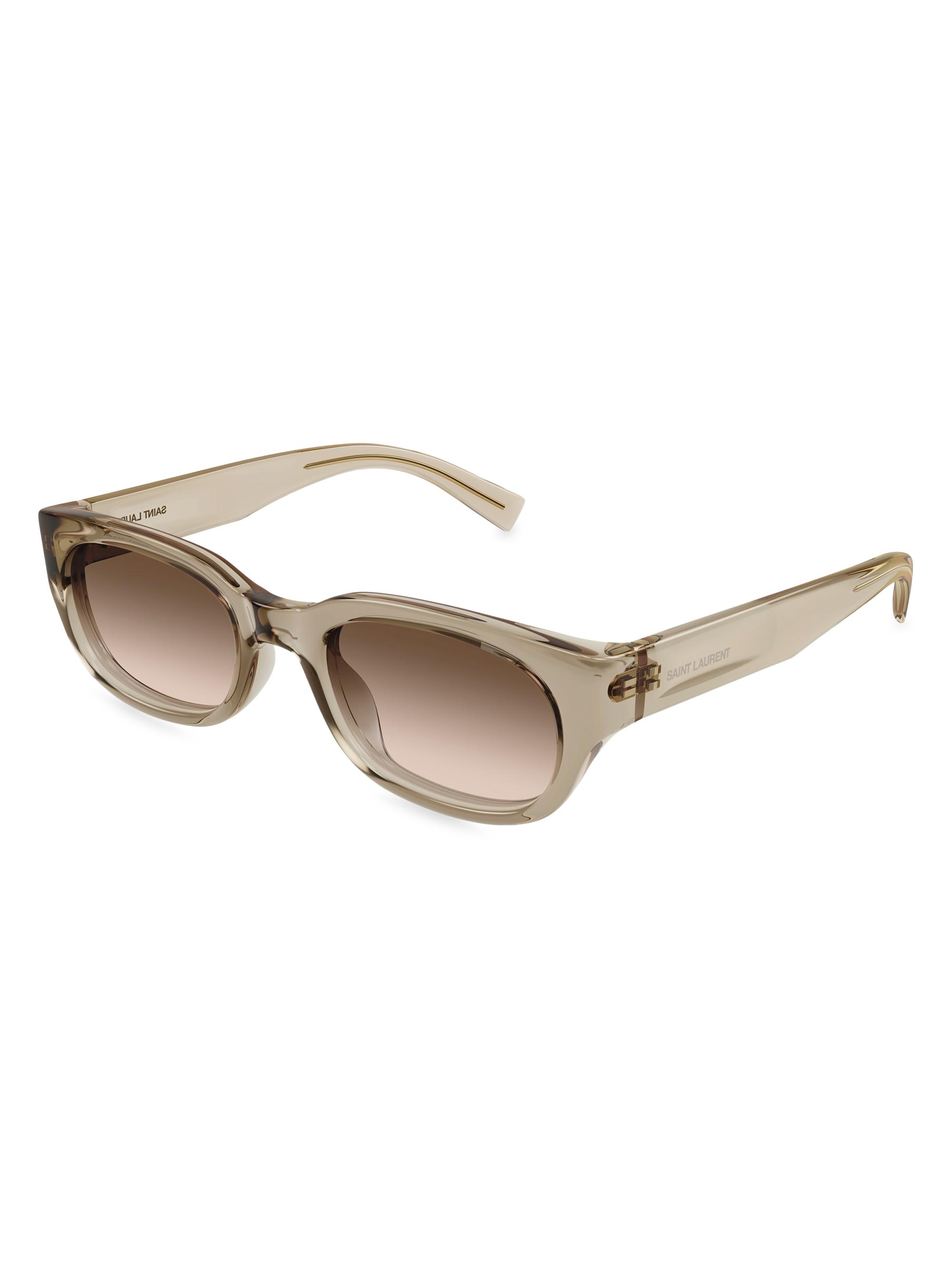 Saint Laurent Monogram Hinge Acetate 54MM Cat-Eye Sunglasses