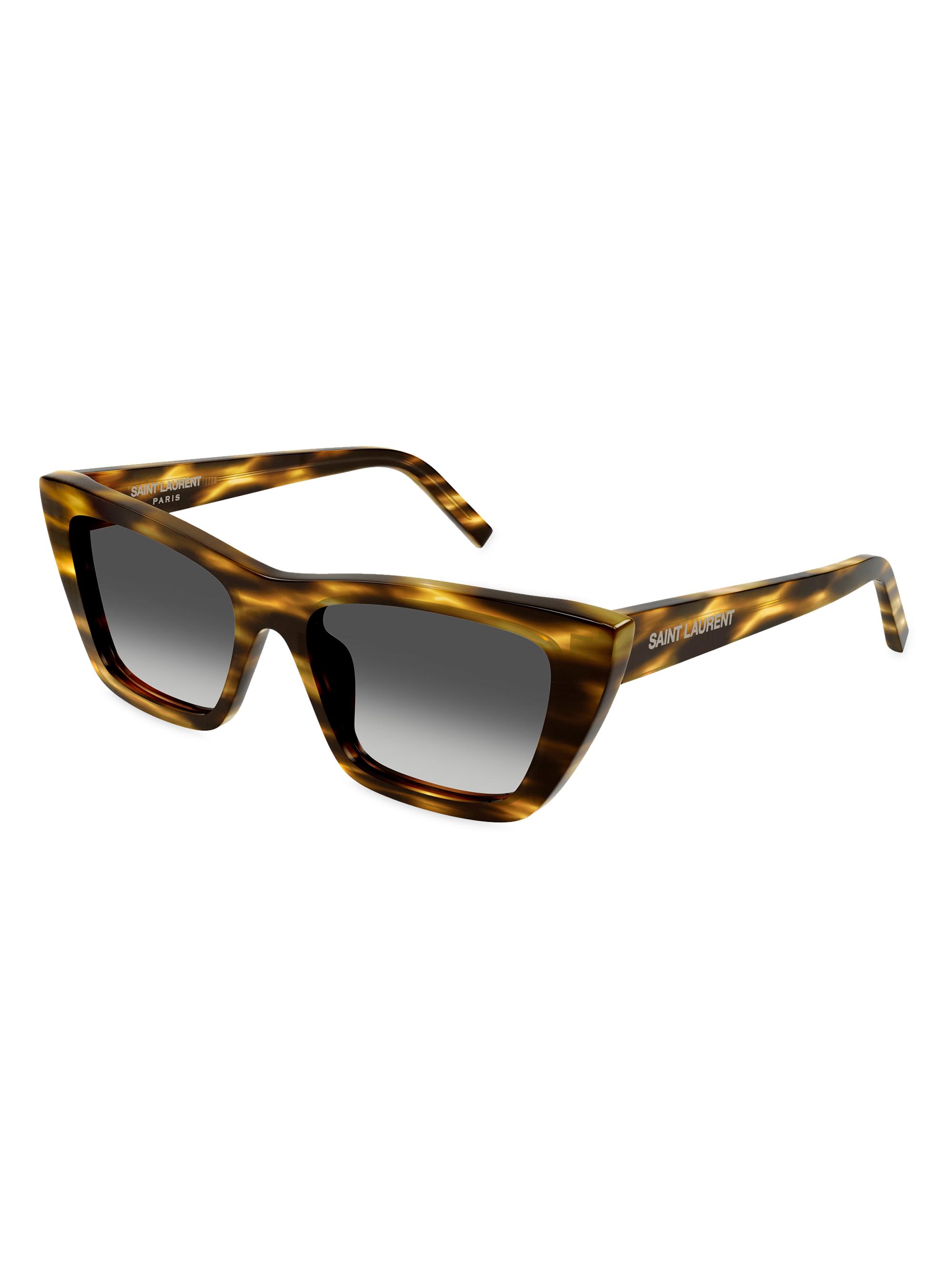 Saint Laurent Feminine Fashion Mica Icons Cat-Eye Sunglasses
