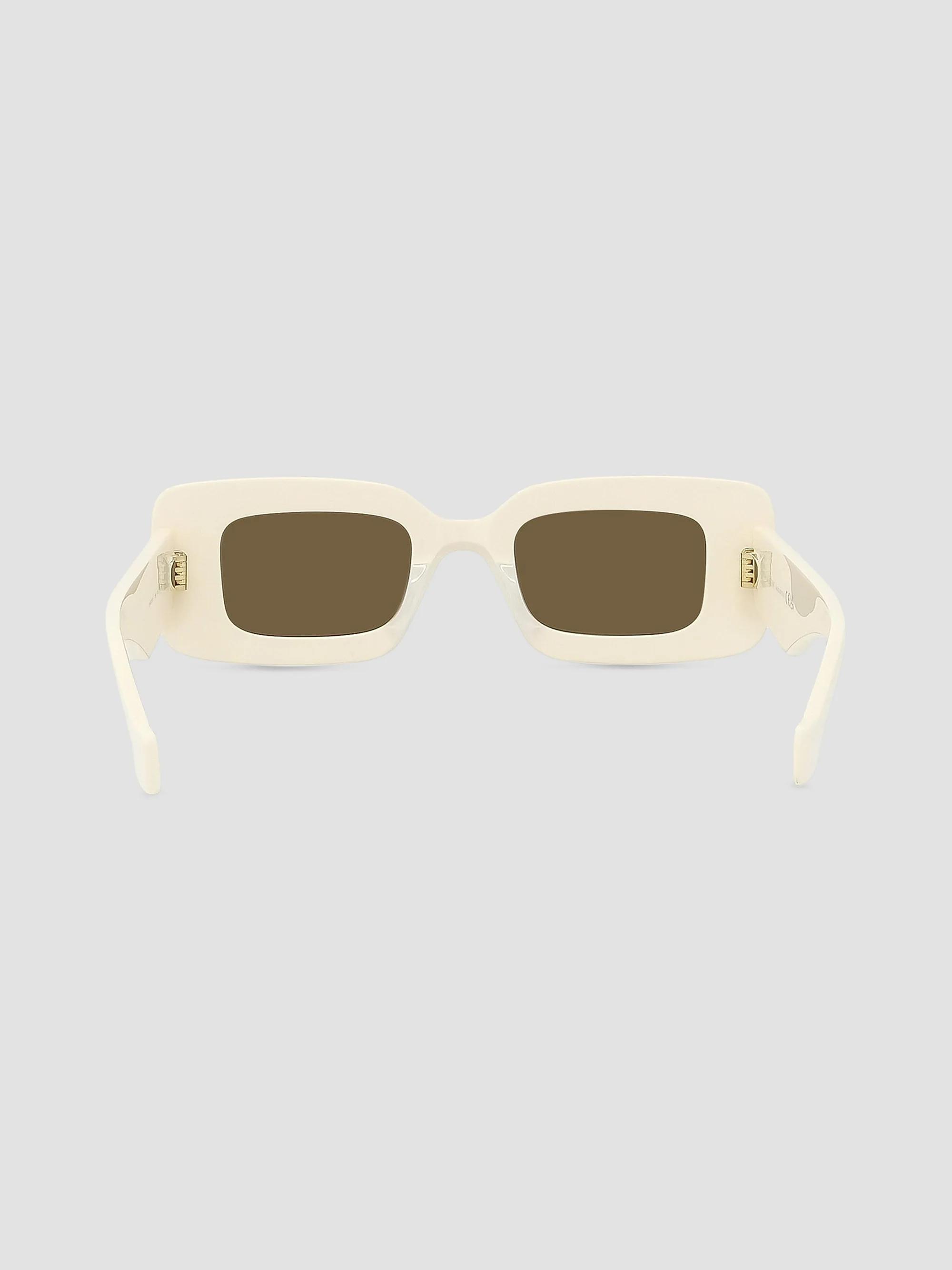 LOEWE ホワイト サングラス ケース付き LOEWE Anagram 46MM Rectangular Sunglasses | Saks Fifth Avenue