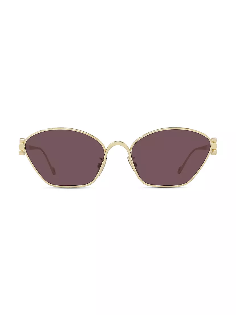 Shop LOEWE Metal 57MM Cat-Eye Sunglasses | Saks Fifth Avenue