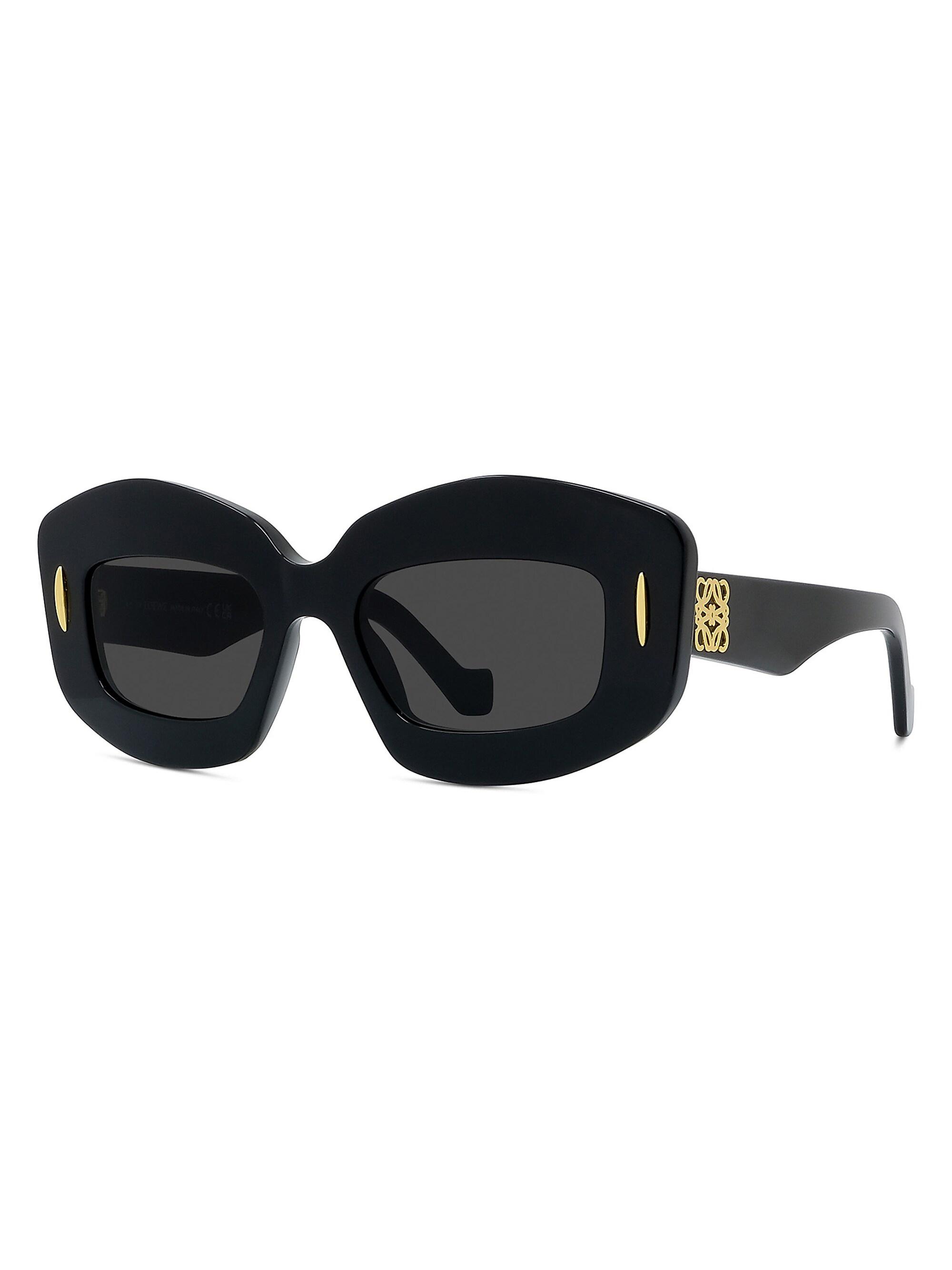 LOEWE ブラック スクエアサングラス Square Screen sunglasses Black - LOEWE