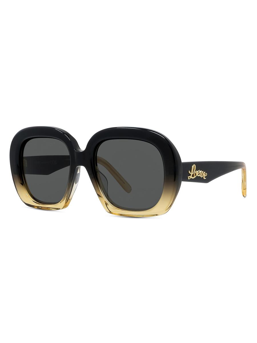 LOEWE Curvy 53MM Square Sunglasses | Saks Fifth Avenue