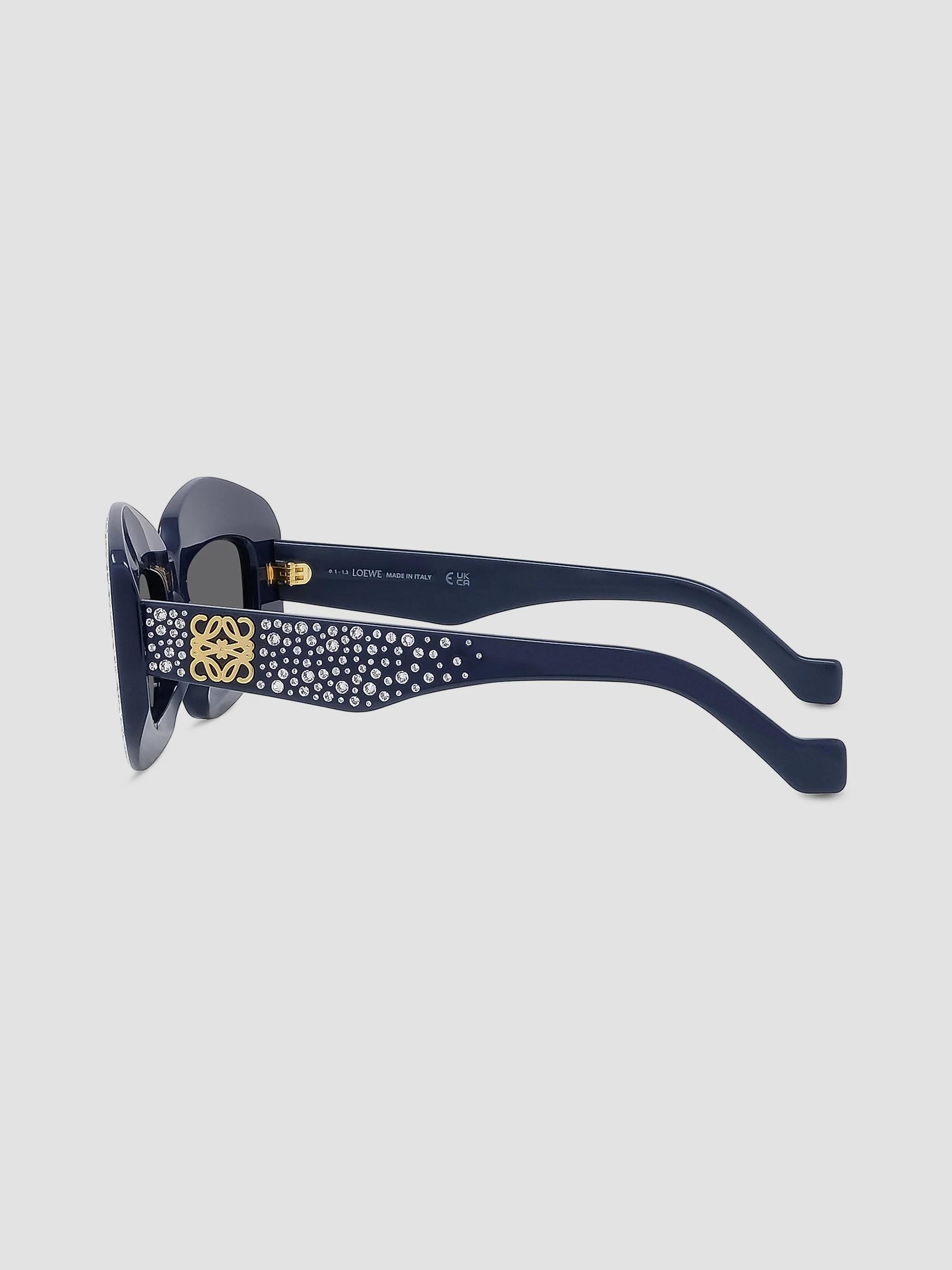 Loewe Anagram Starry Night 49MM Rectangular Sunglasses - Navy Blue Smoke LOEWE Anagram Starry Night 49MM Rectangular Sunglasses  main image 4