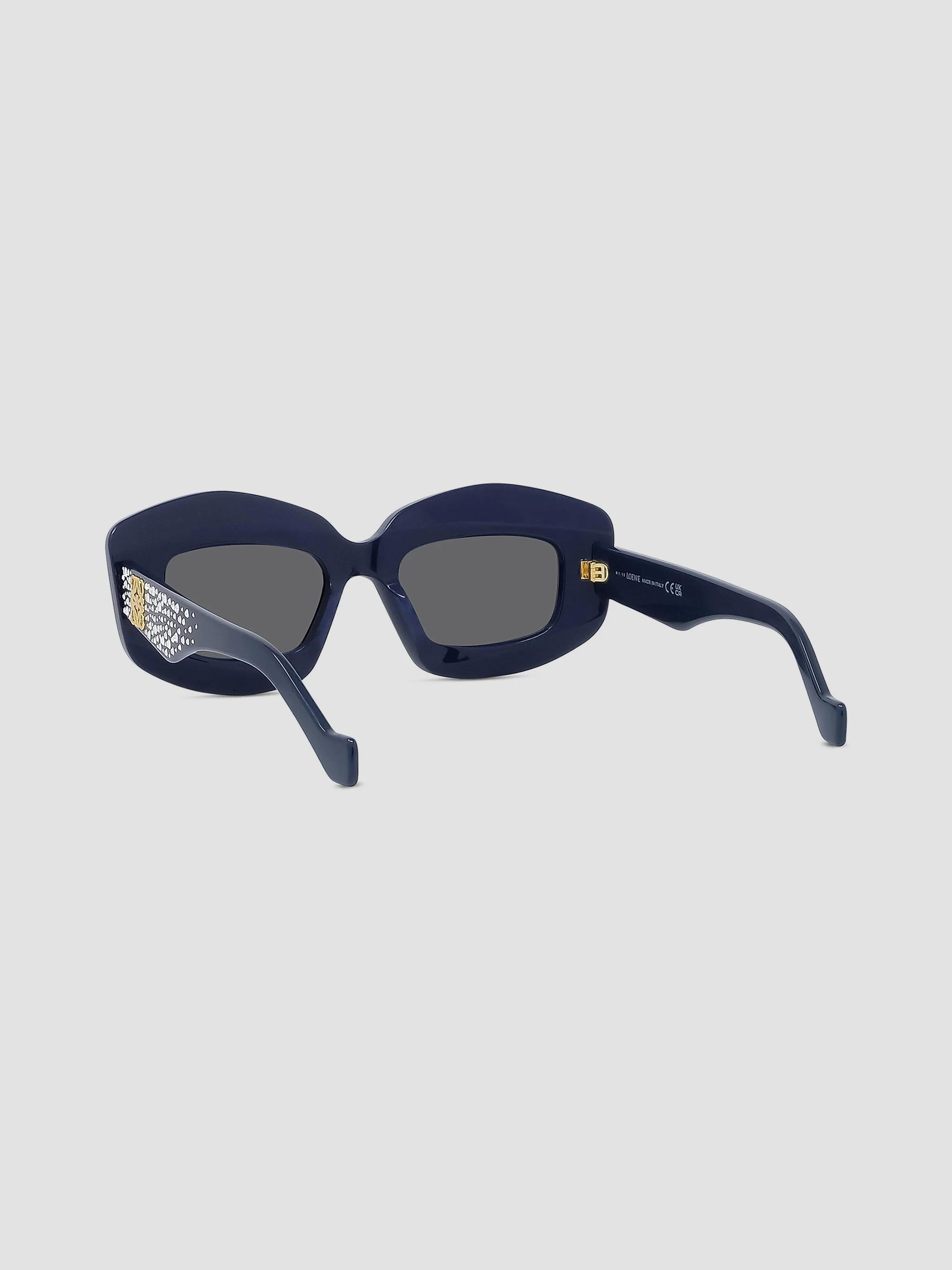 Loewe Anagram Starry Night 49MM Rectangular Sunglasses - Navy Blue Smoke LOEWE Anagram Starry Night 49MM Rectangular Sunglasses  main image 3