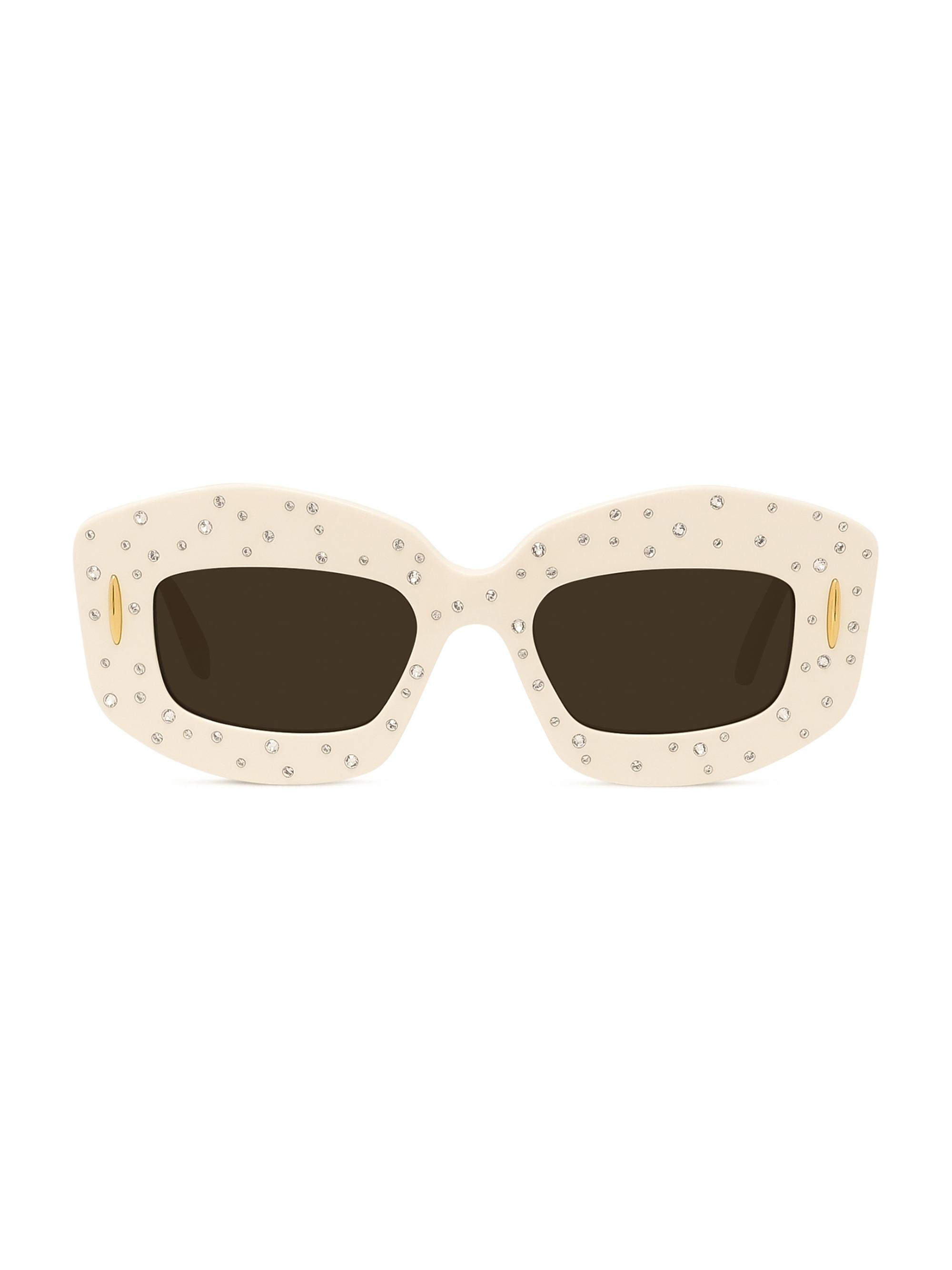 LOEWE Men's Anagram Starry Night 49MM Rectangular Sunglasses - Shiny  Smoke | Thumbnail 7