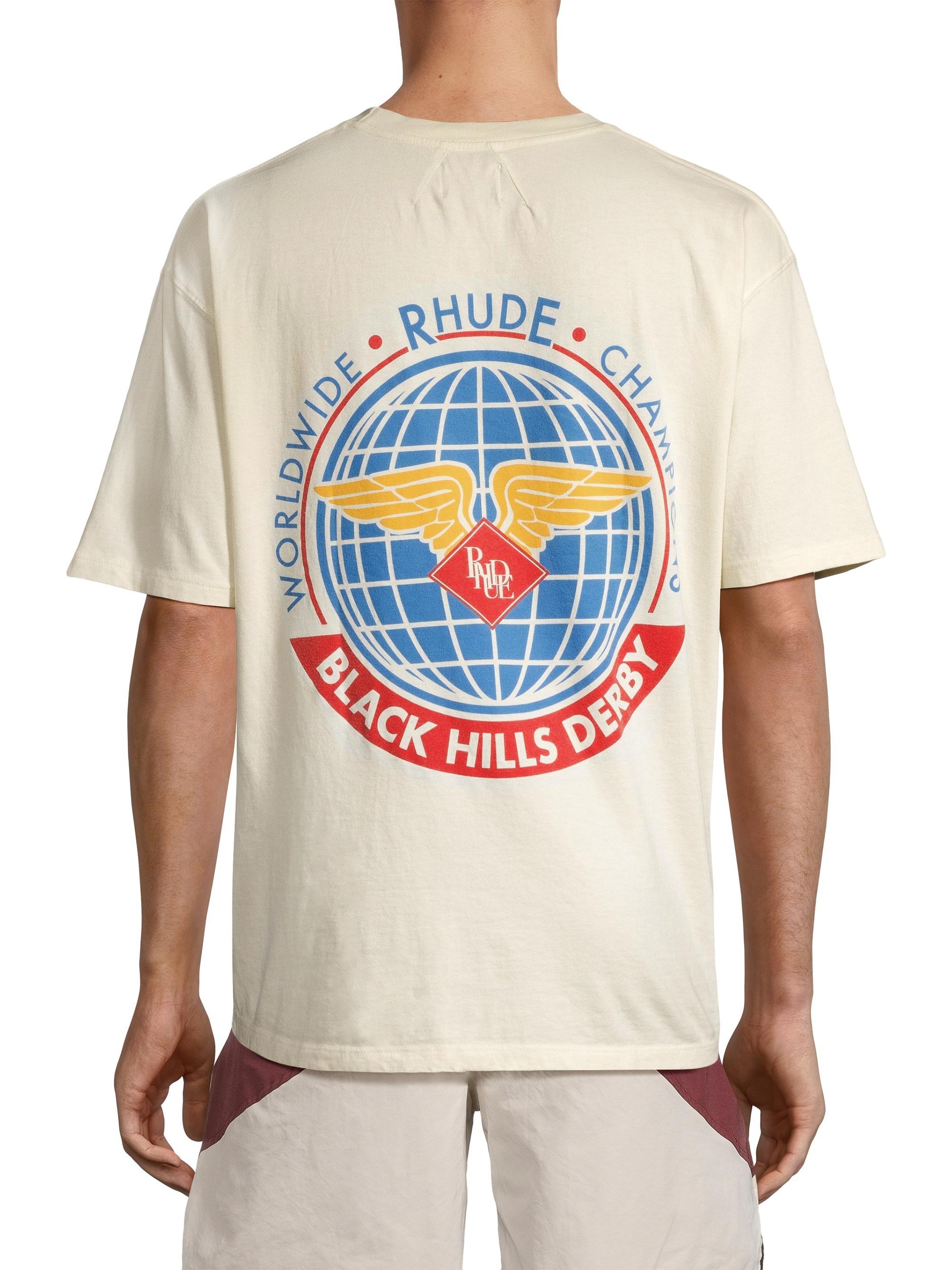 Rhude Worldwide Graphic T-Shirt | Saks Fifth Avenue