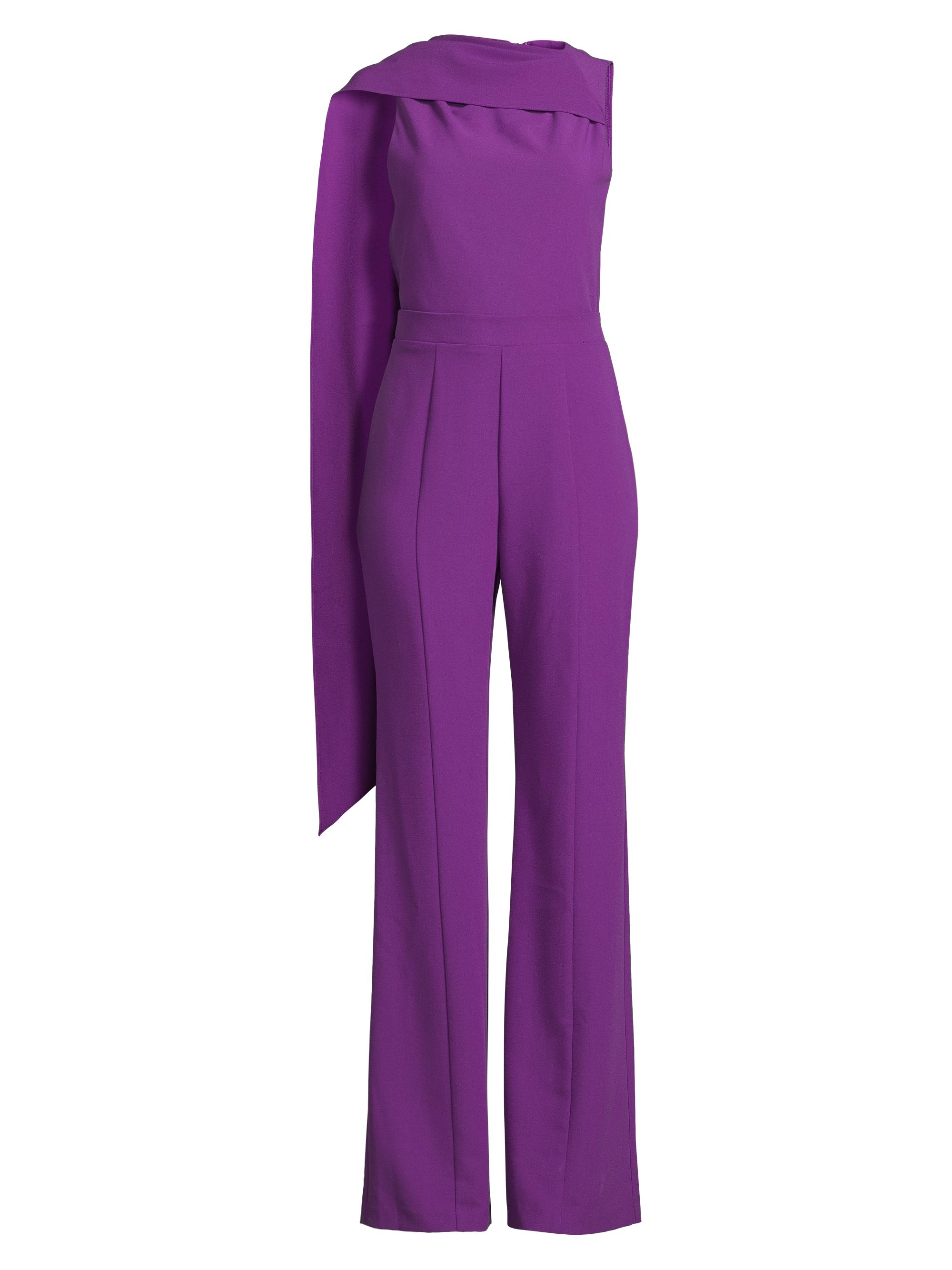 Black Halo Women's Enola Scarf Sleeveless Jumpsuit - Purple
