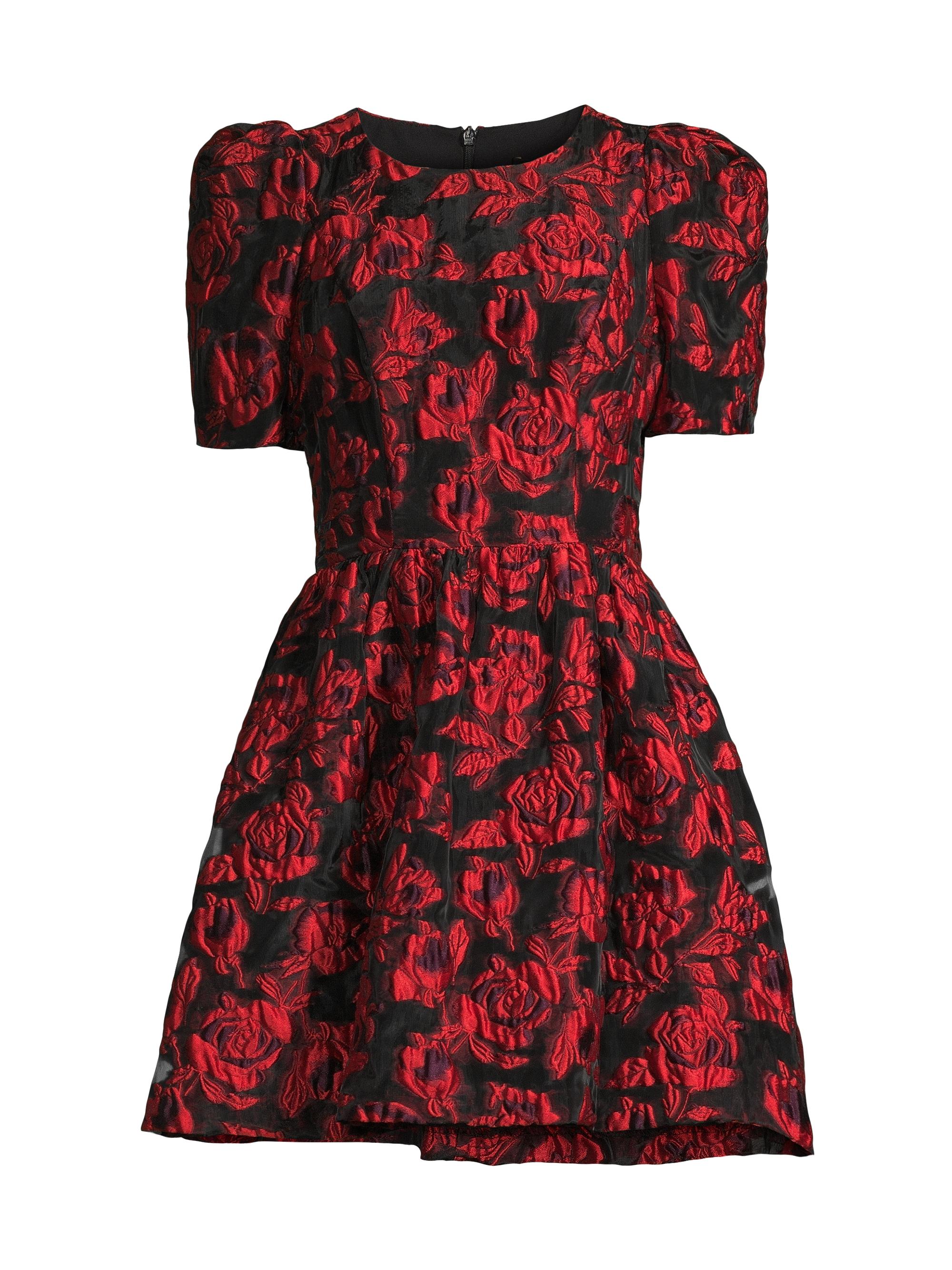 Black Halo Women's Chadwick Floral Minidress - Passion Puff
