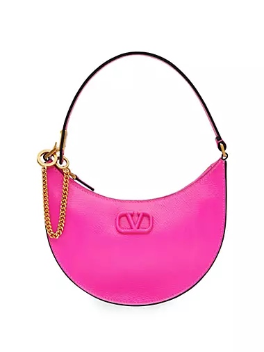 Valentino Thermal Nero Logo Embossed Shoulder Bag Accessories: One-Siz