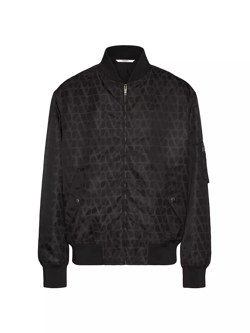 Louis Vuitton Reversible Leather Nylon Jacket BLACK. Size 58