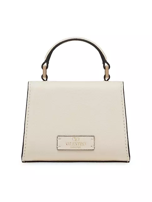 Valentino Garavani Small Vsling Handbag With Jewel Logo in Natural