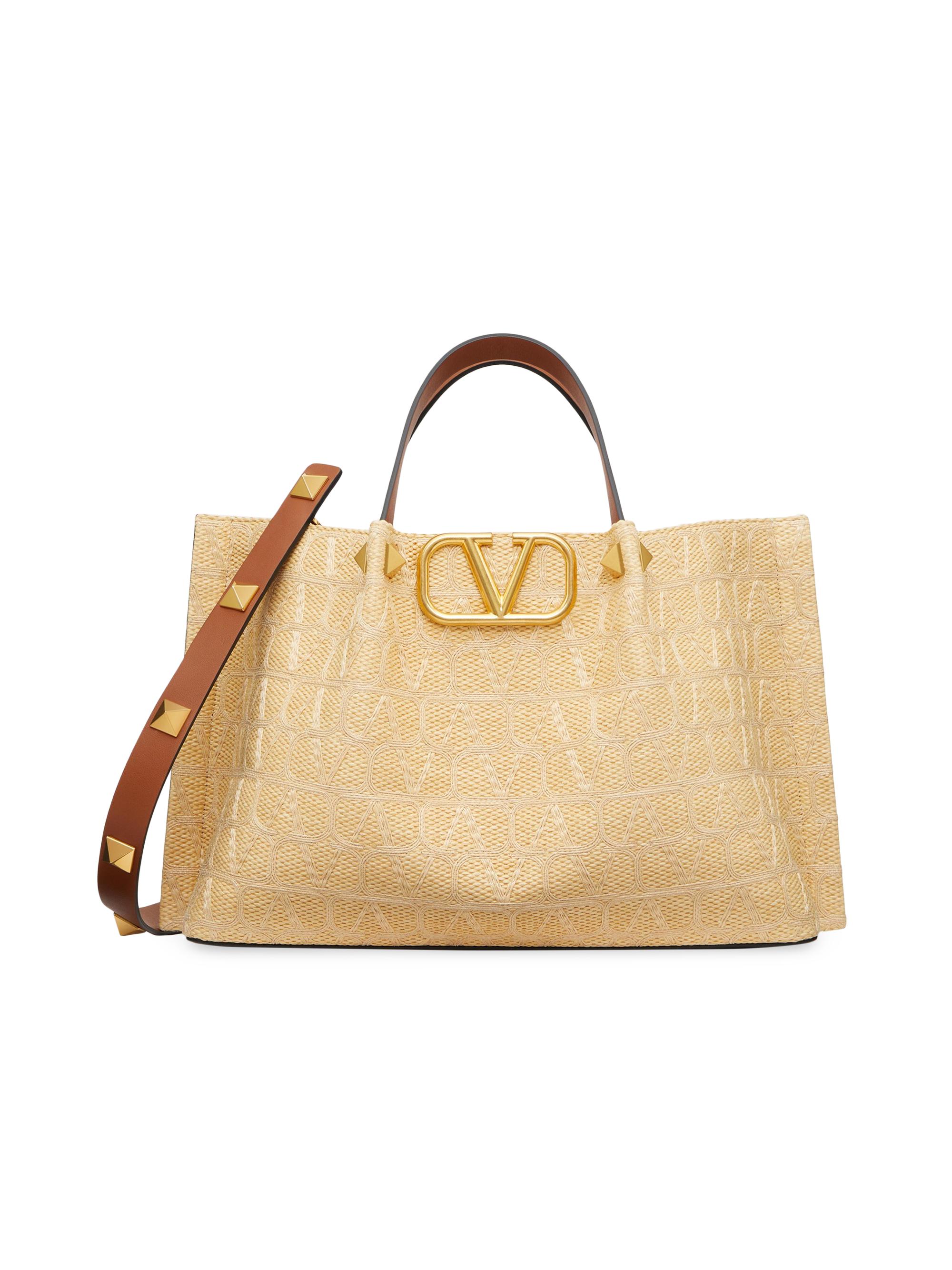 Valentino Garavani Medium Straw Summer Tote Bag | Saks Fifth Avenue