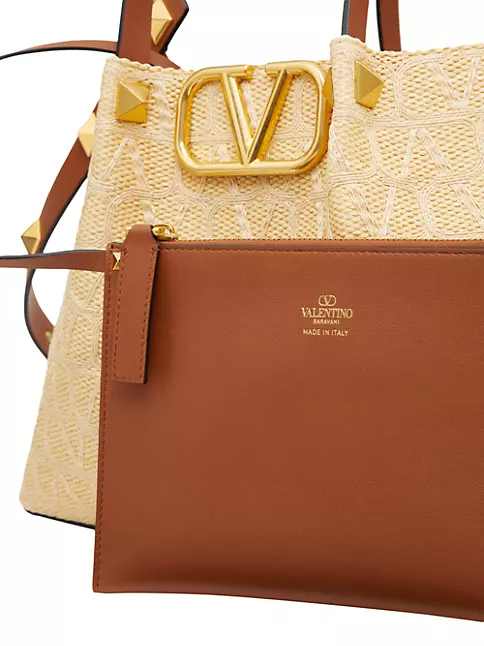 Medium Vlogo Signature Toile Iconographe Handbag for Woman in