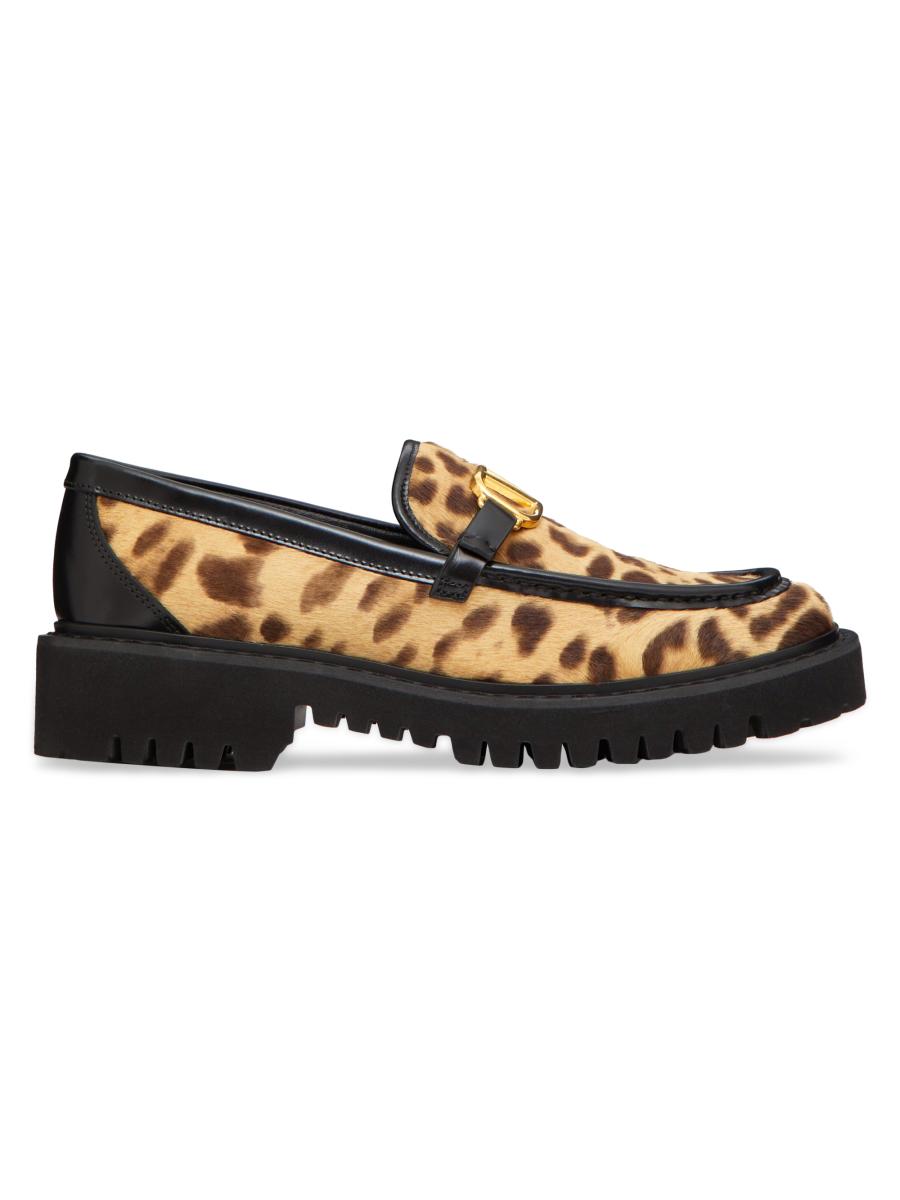 Valentino Garavani Vlogo Signature Pony-Effect Calfskin
