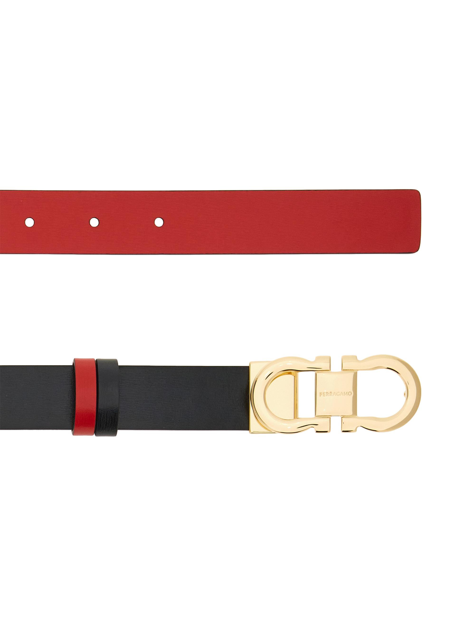 FERRAGAMO Gancini Adjustable Cut-to-Size Reversible Leather Belt