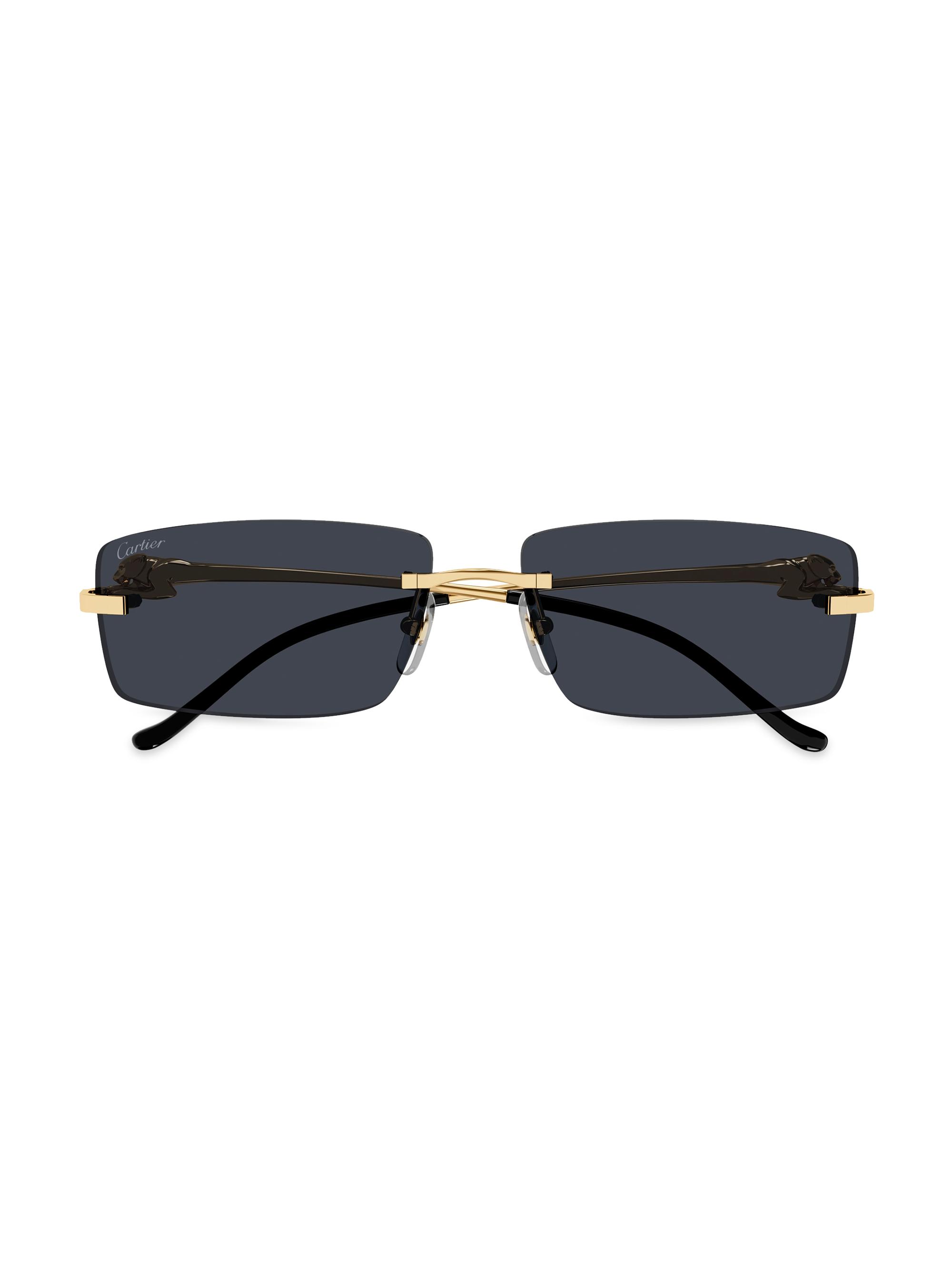 Cartier Women's Panthère Classic 58MM Sunglasses - Gold