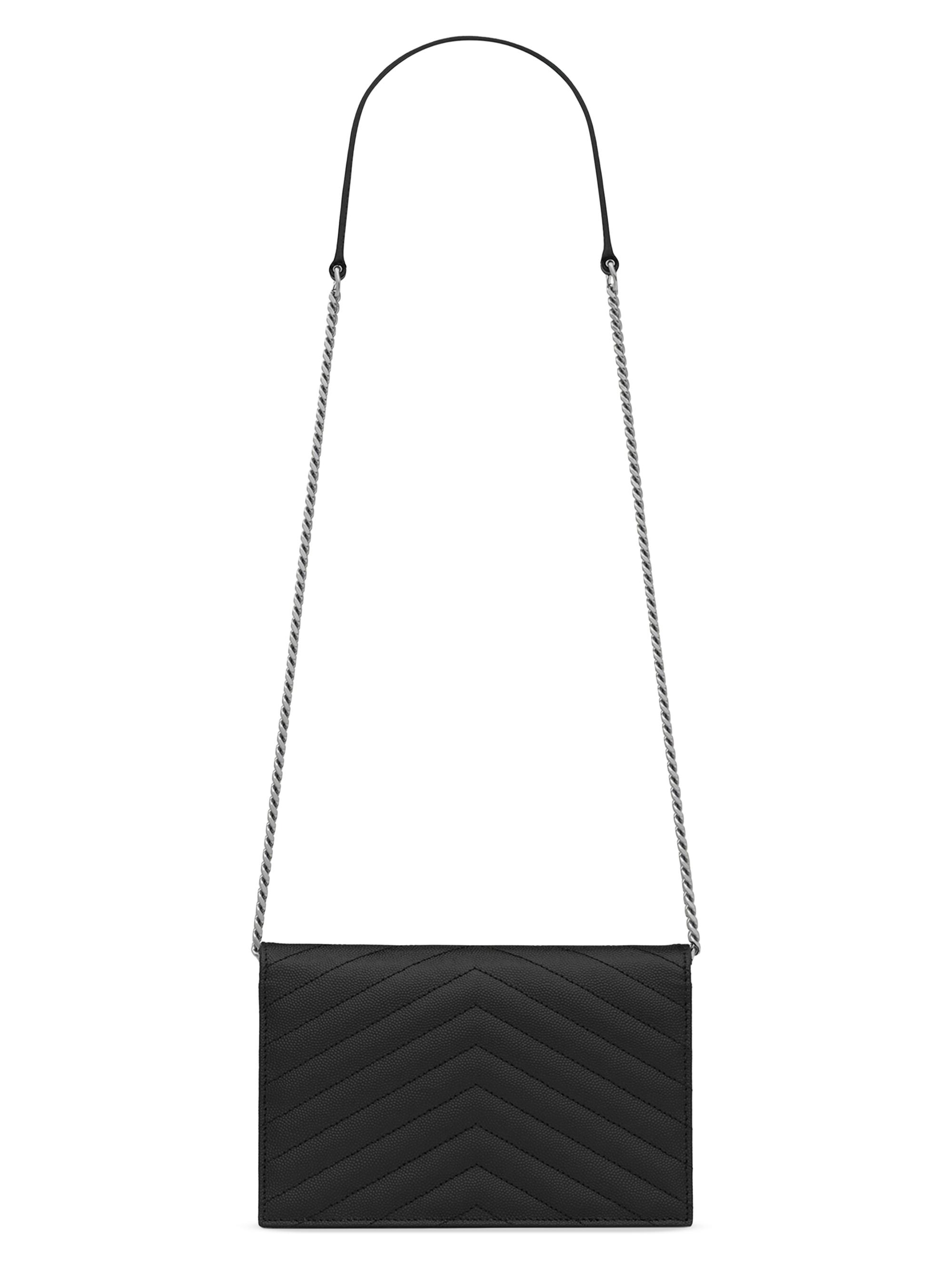 Cassandre Envelope Chain Wallet in Grain De Poudre Leather