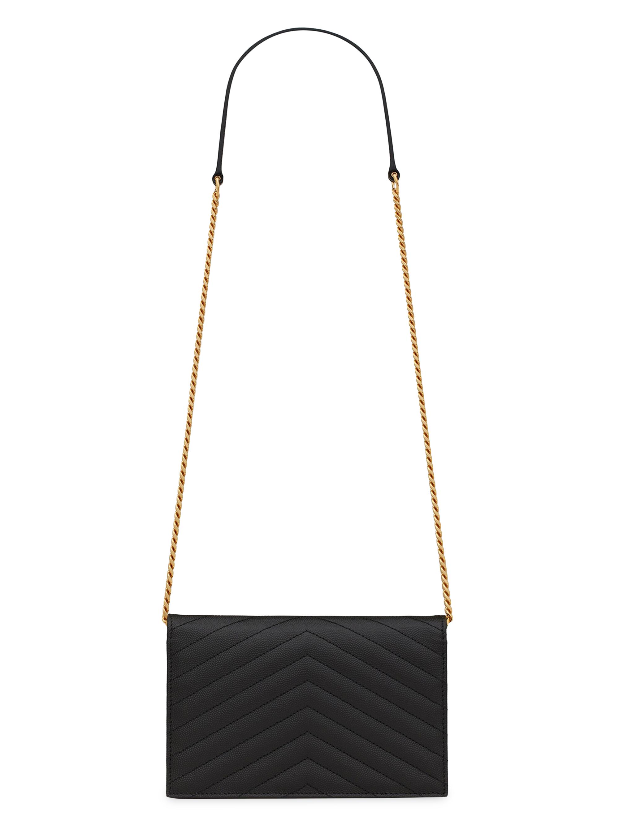 Cassandre Envelope Chain Wallet in Grain De Poudre Leather