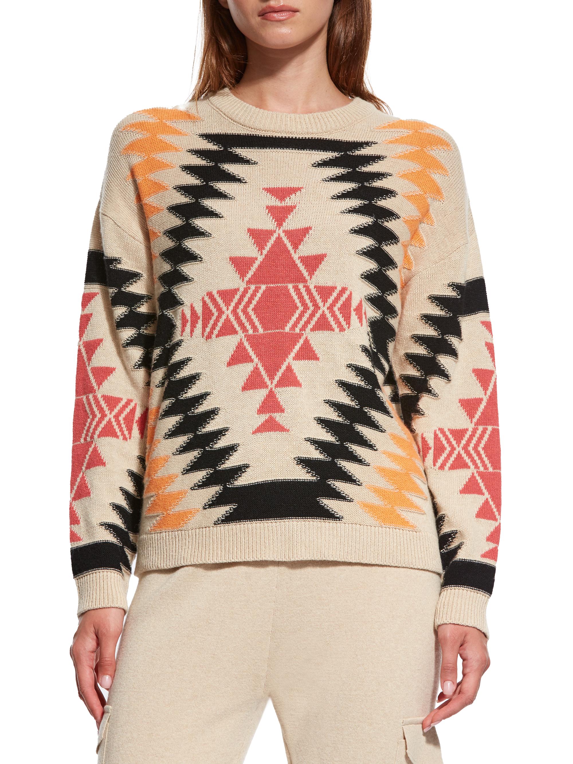 Rhude intarsia-knit crew neck jumper - Orange