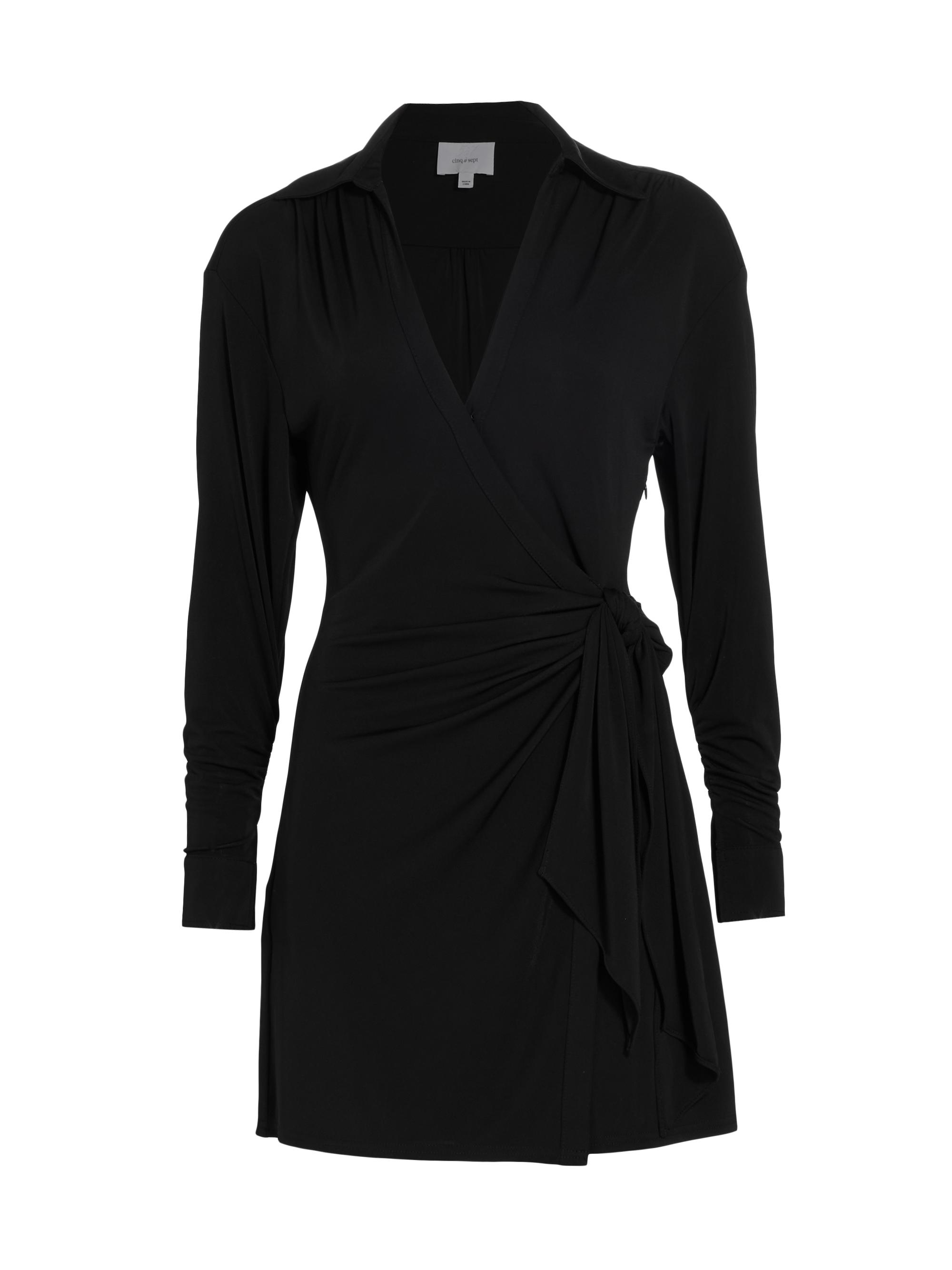 Cinq  Sept Corinth Jersey Wrap Minidress | Saks Fifth Avenue