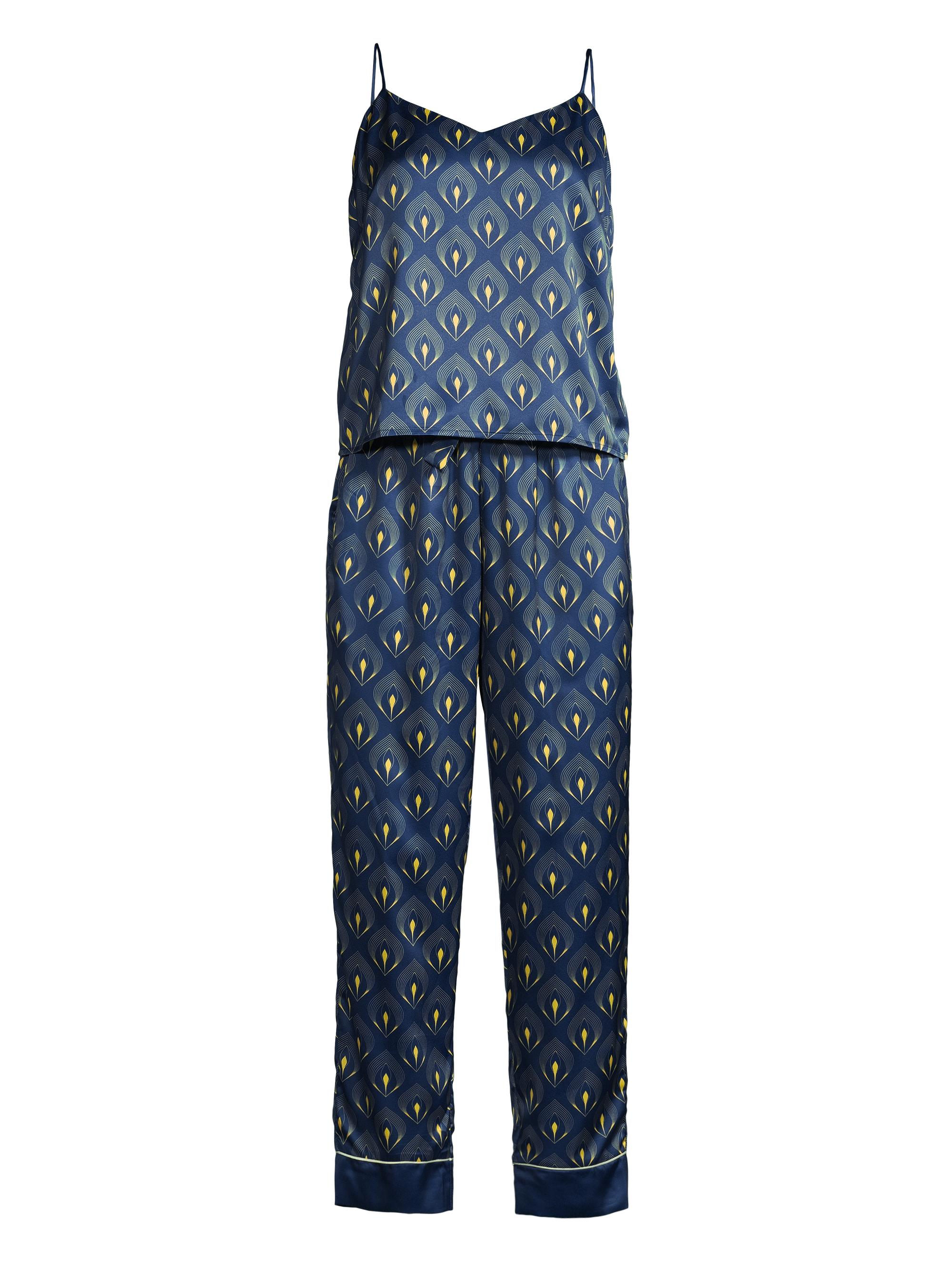 Averie Women's Mora Long Cami Pajama Set - Navy Multi