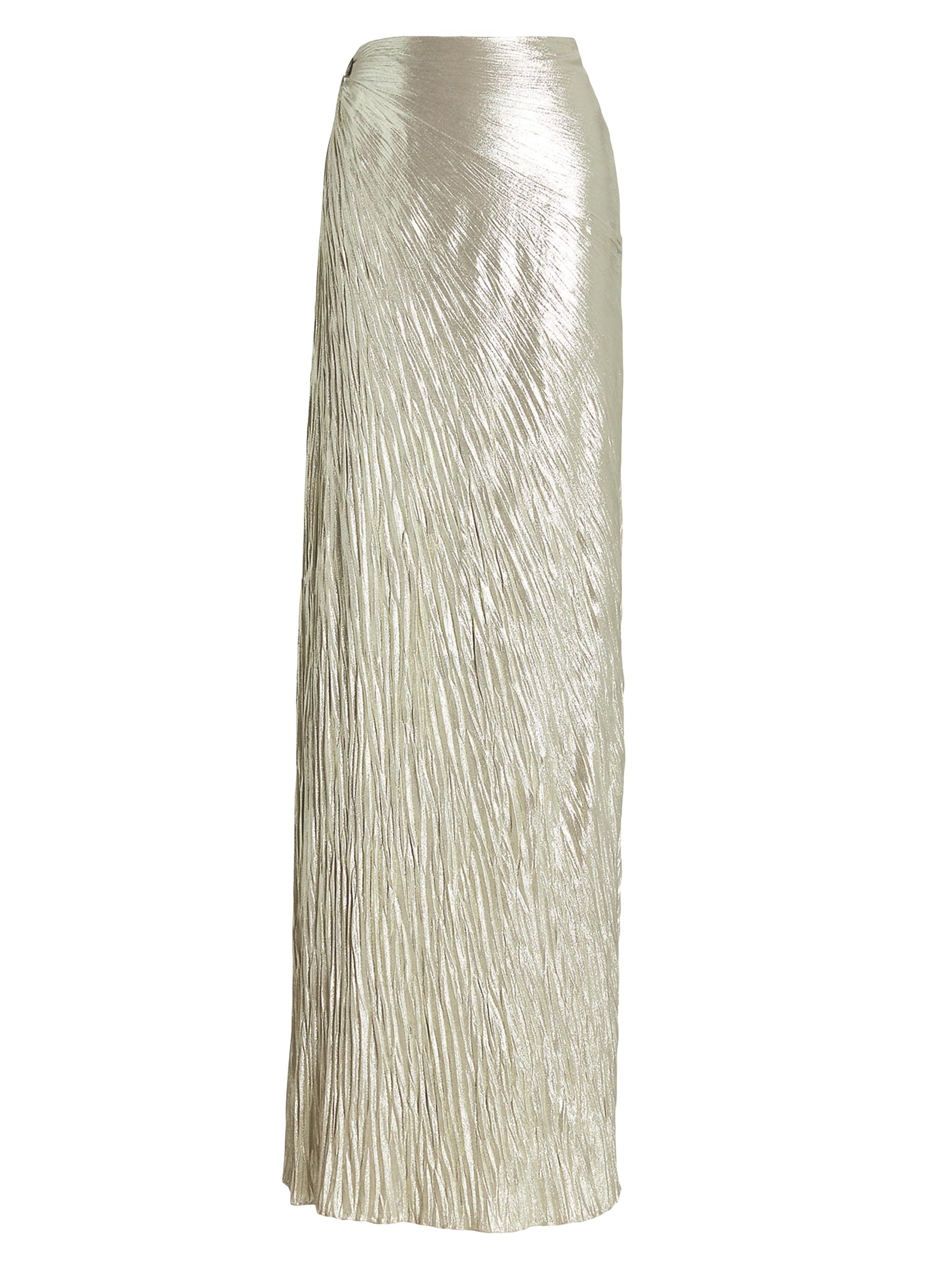 Ralph Lauren Collection Duvall Metallic Jersey Maxi Skirt | Saks